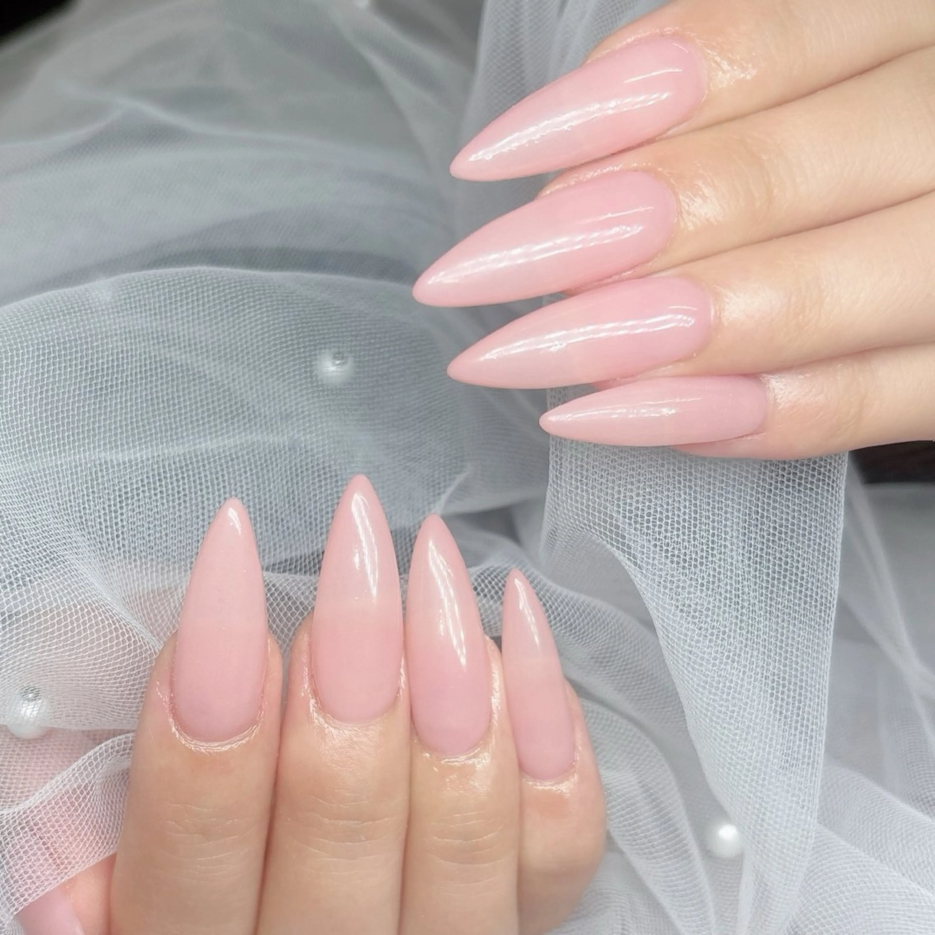 ネイル ピンク ハンドネイル ハンドケア 心斎橋Salon Epokkuのネイルデザイン