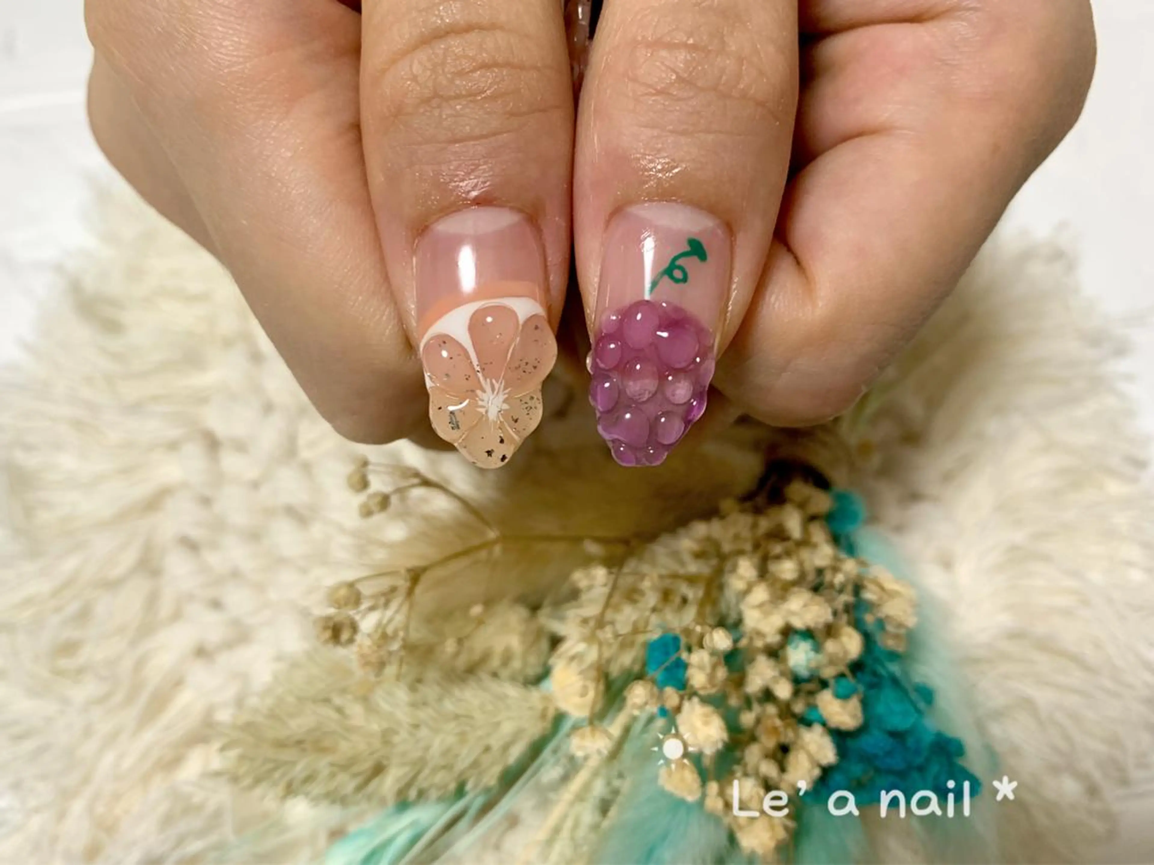 ミディアム カラー ネイル Le’a NailSalonのネイルデザイン