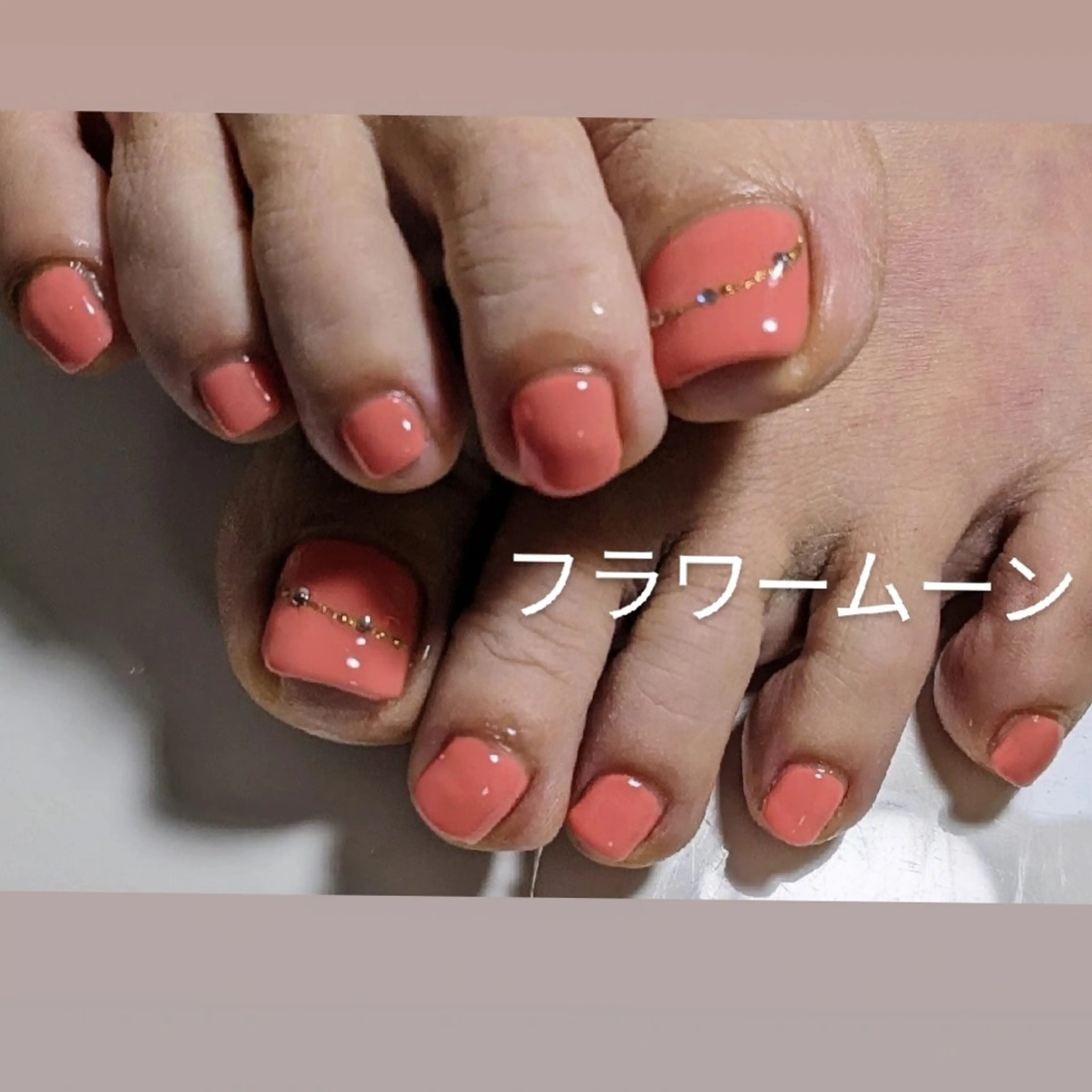 🦶ジェル90分オフ＆ケア込⭐︎親指のみ⭐︎アート無制限パーツ付け放題の写真