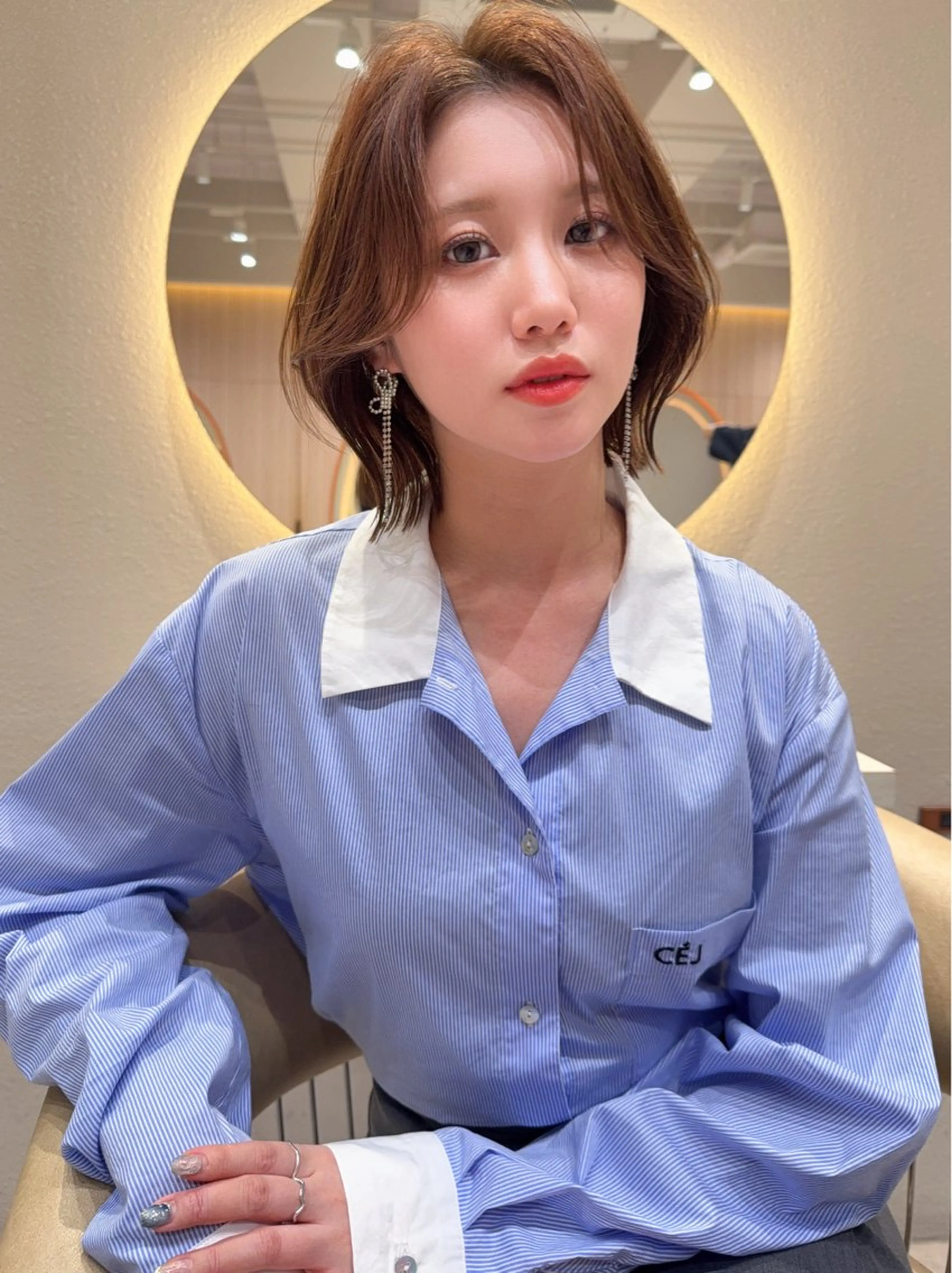 ショート カラー カット ヘアカラー トリートメント 縮毛矯正✨🫧 レイヤー川村利幸のヘアスタイル