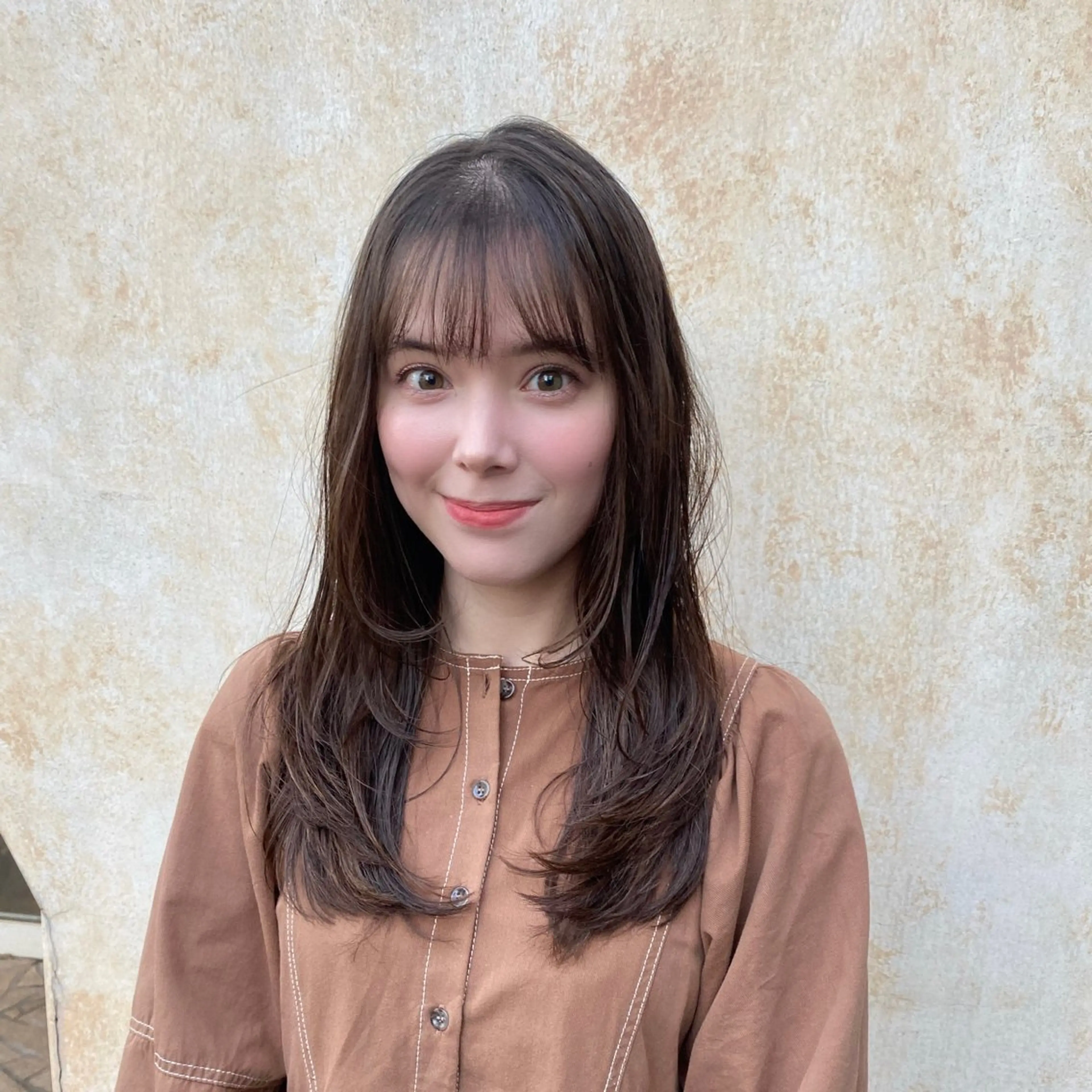 ロング 髪質改善 ヨシンモリ レイヤーカット 縮毛矯正 カット 縮毛矯正 ウルフ/レイヤー /髪質改善　ナユタのヘアスタイル