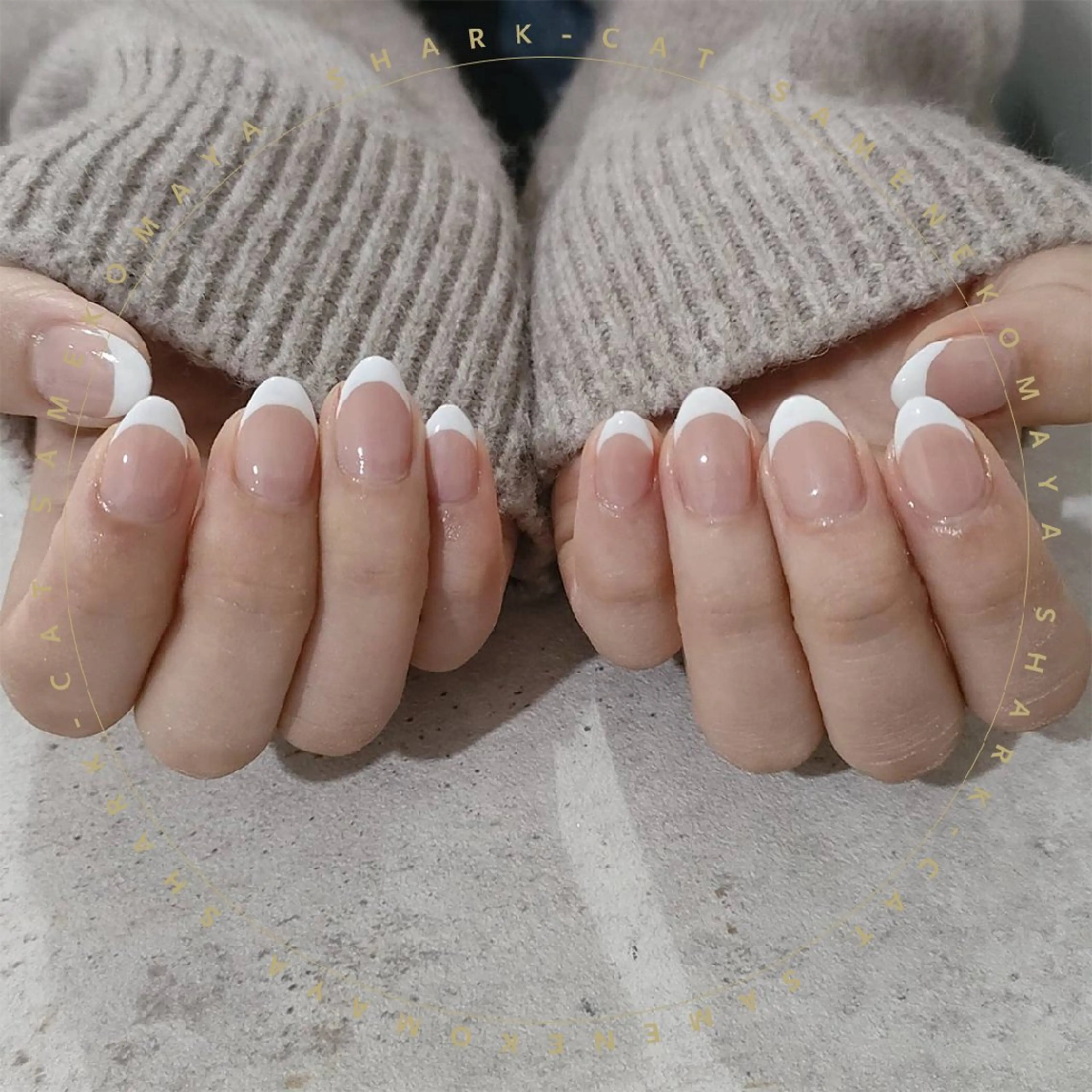 ネイル サメ猫 マーヤのネイルデザイン