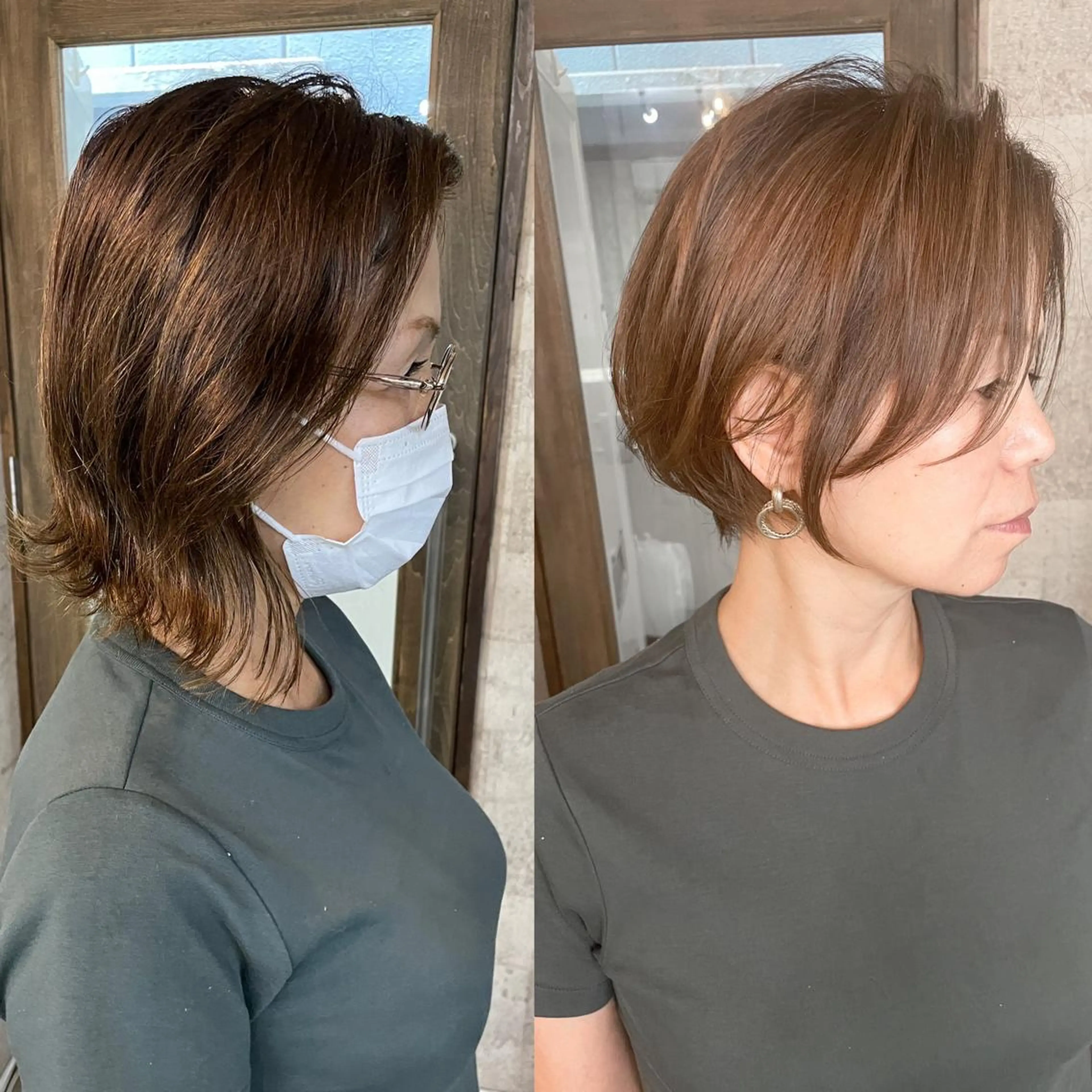 ショート 歌 音のヘアスタイル