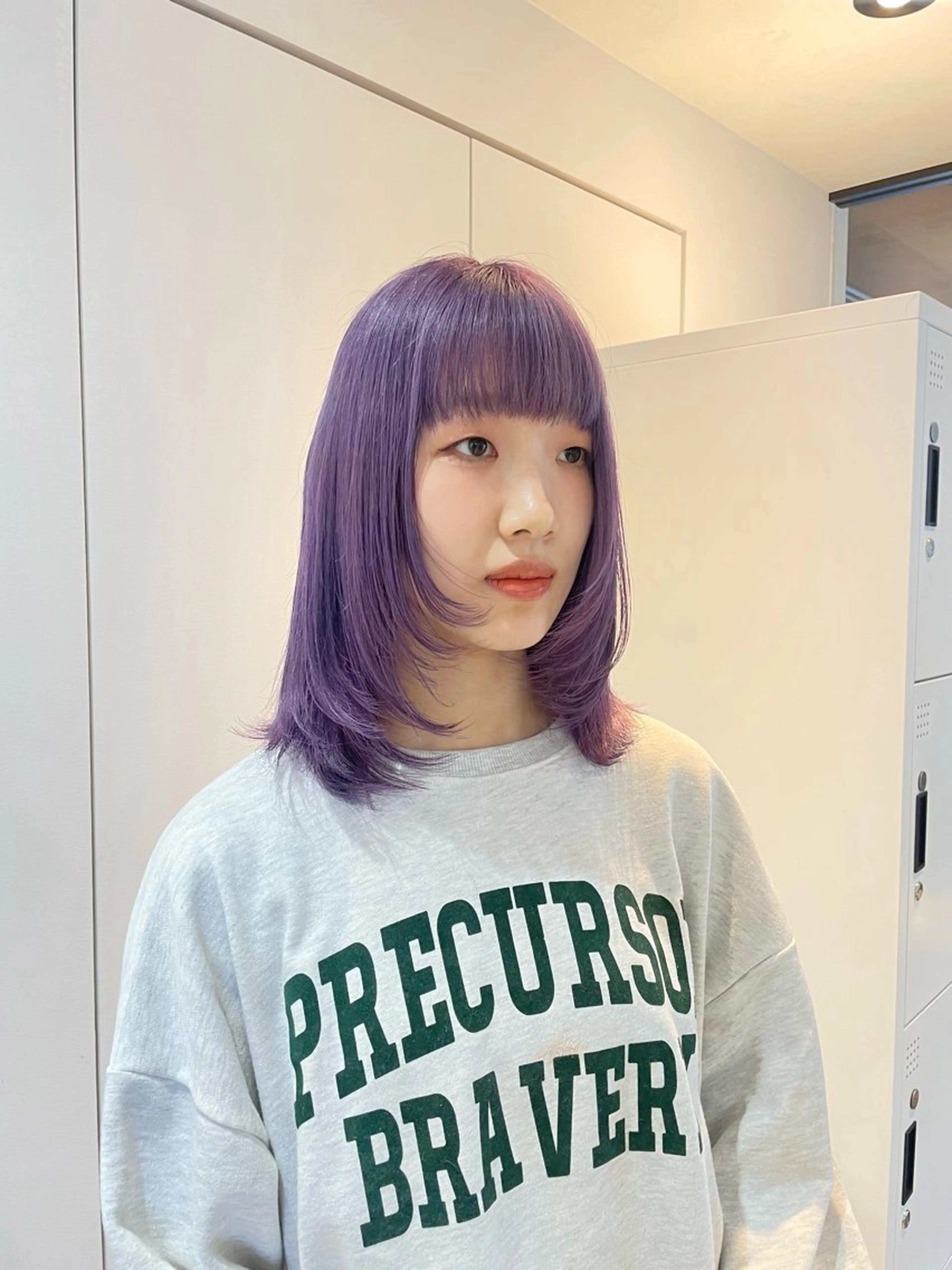 セミロング 前田 菜奈子のヘアスタイル