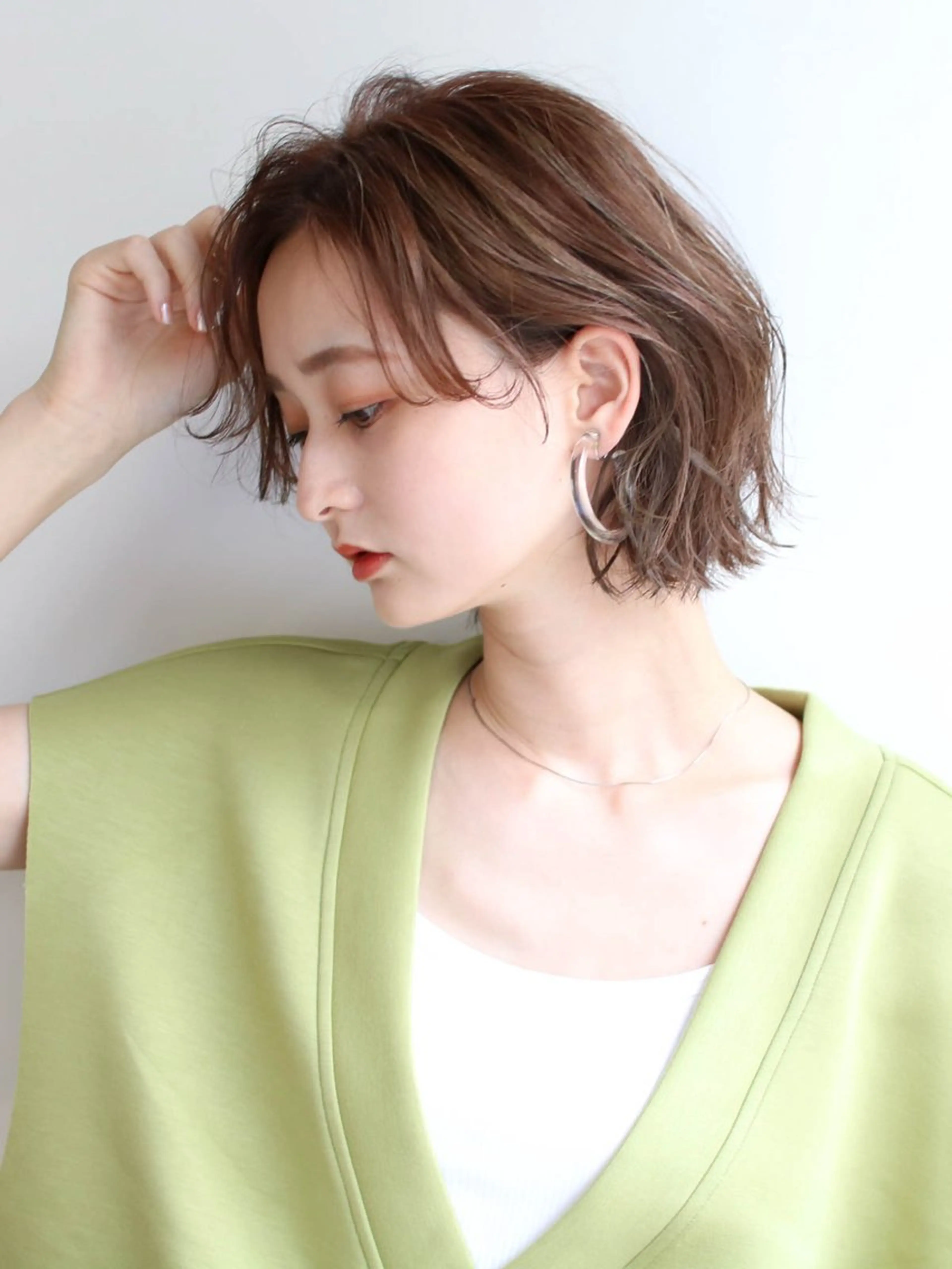 ミディアム カラー カット ヘアカラー トリートメント oluolu hairのヘアスタイル