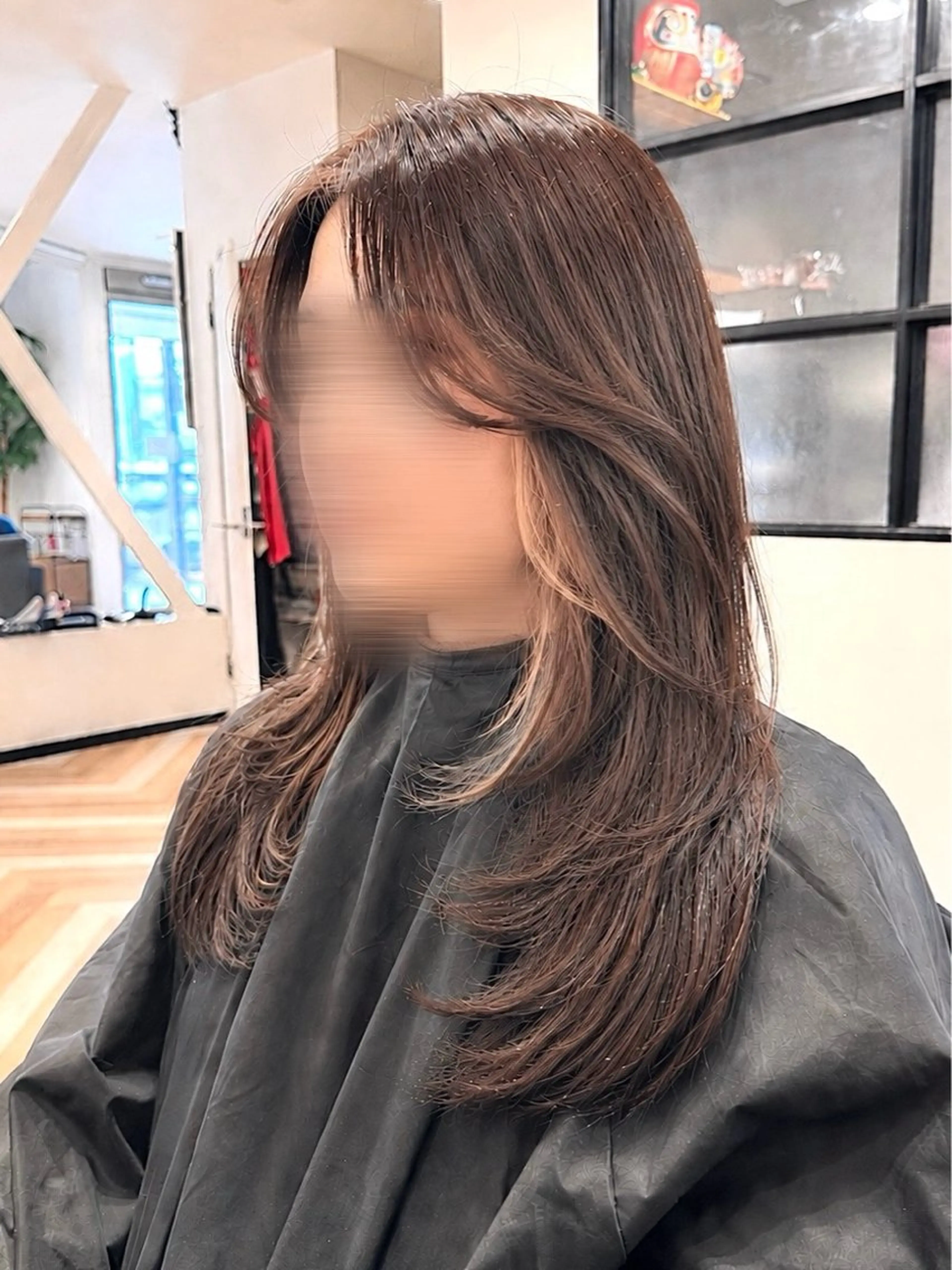 セミロング レイヤーカット カット トリートメント ✨長岡市韓国レイヤー /髪質改善/山下竣介のヘアスタイル