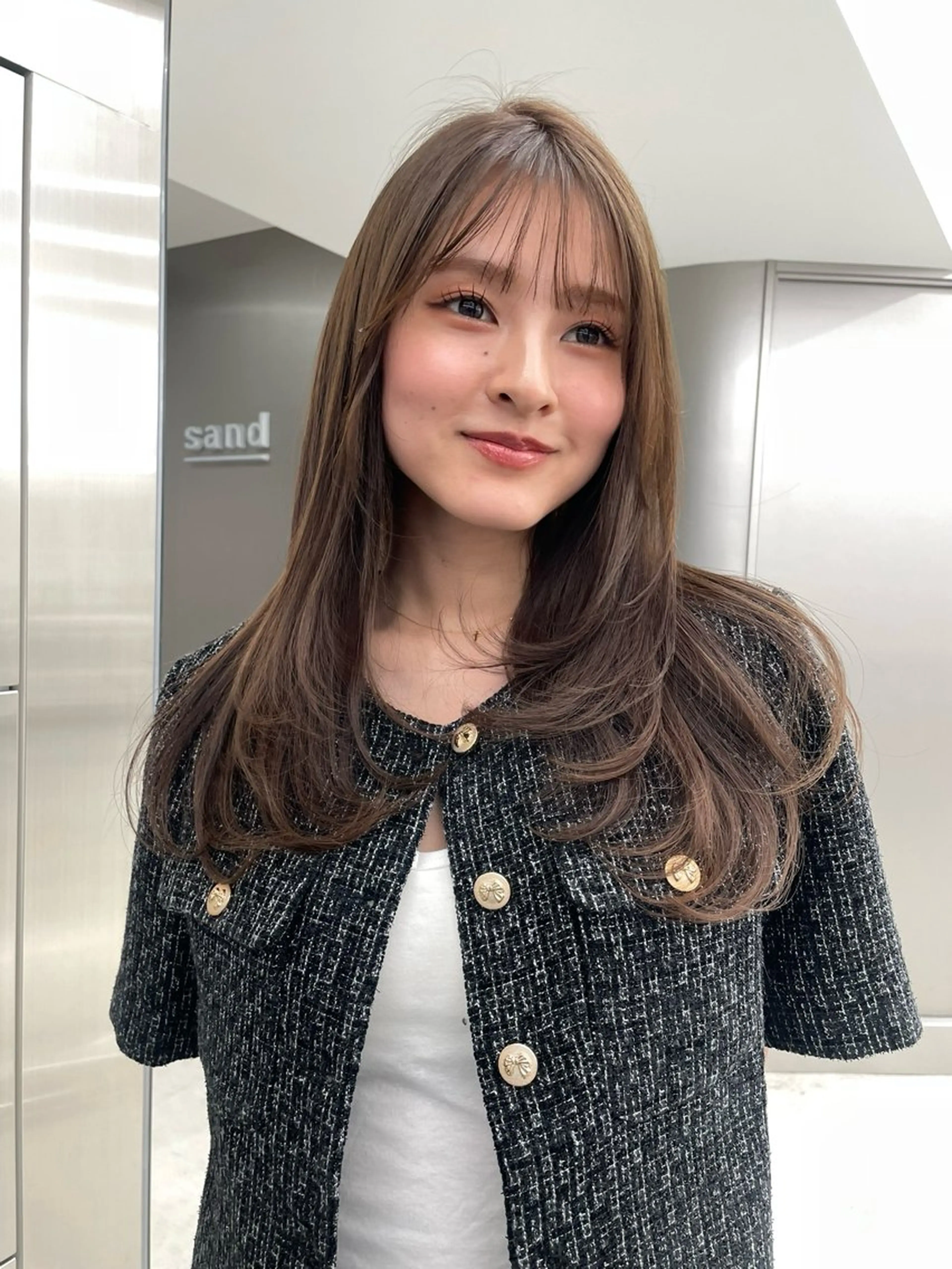 ミディアム カラー カット ユズキ/銀座似合わせ カット♡透明感カラーのヘアスタイル