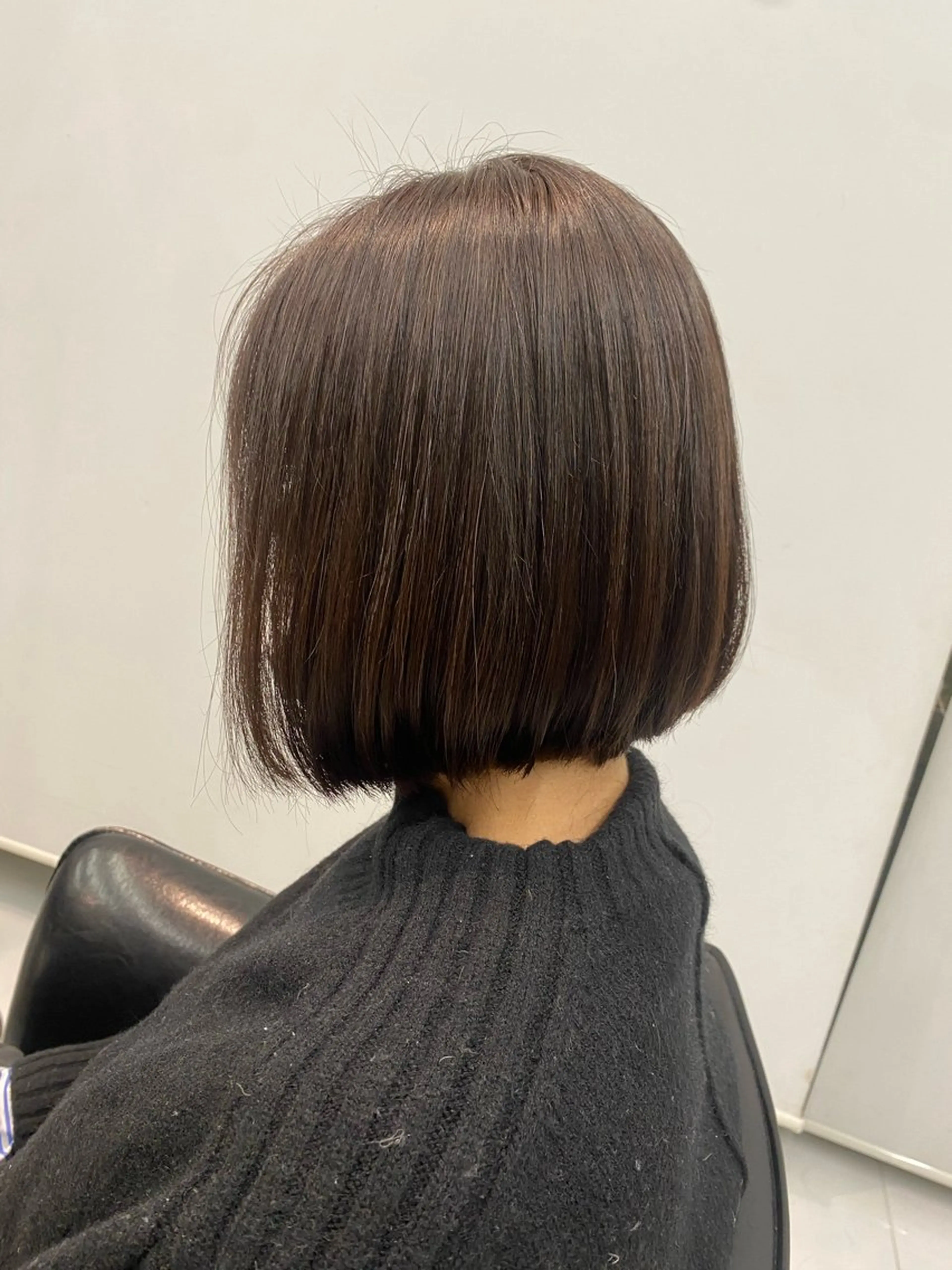 ミディアム ボブ トリートメント 飯ヶ谷 成海のヘアスタイル