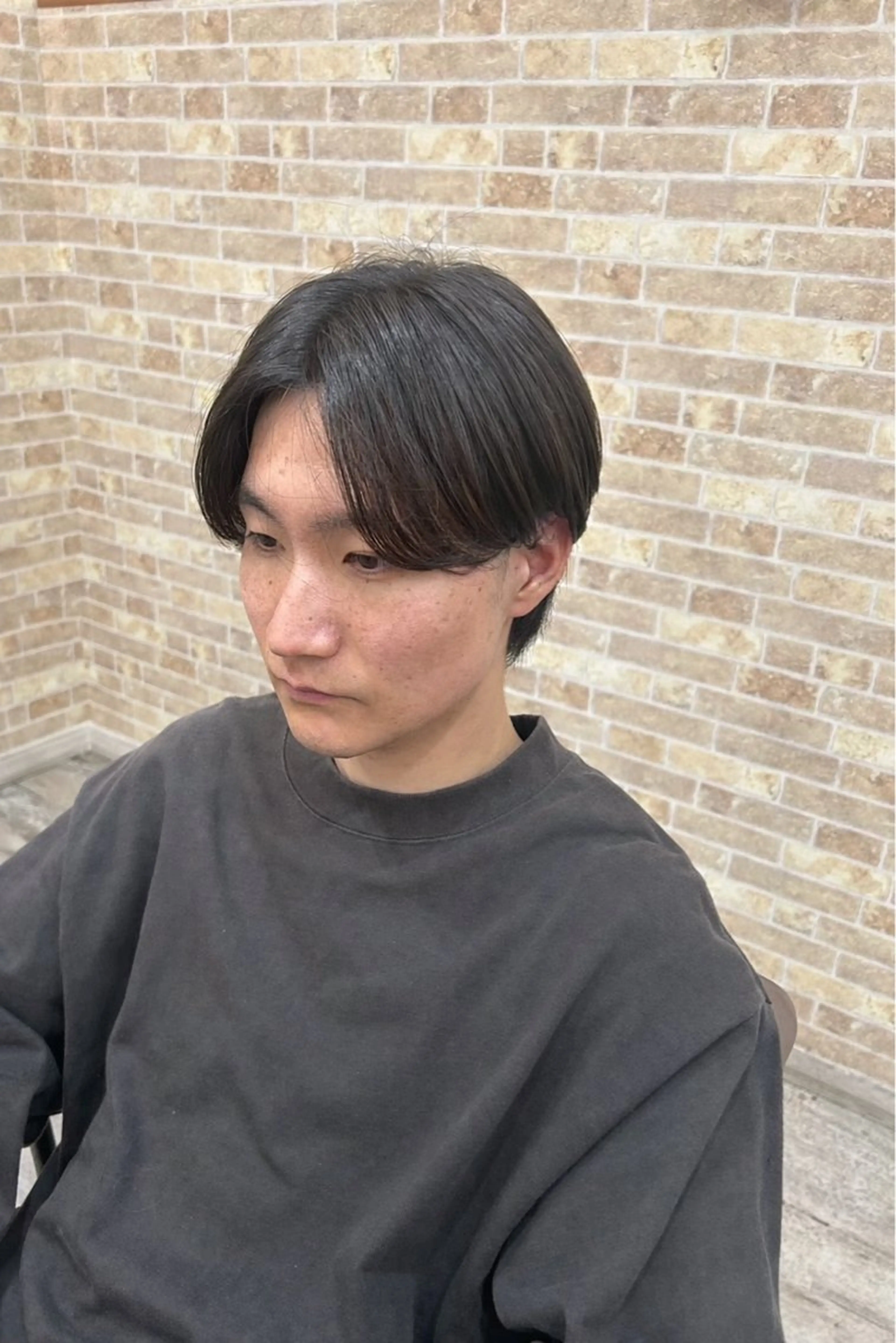 メンズ センターパート カット 🐒みき ゆうか🐒のヘアスタイル