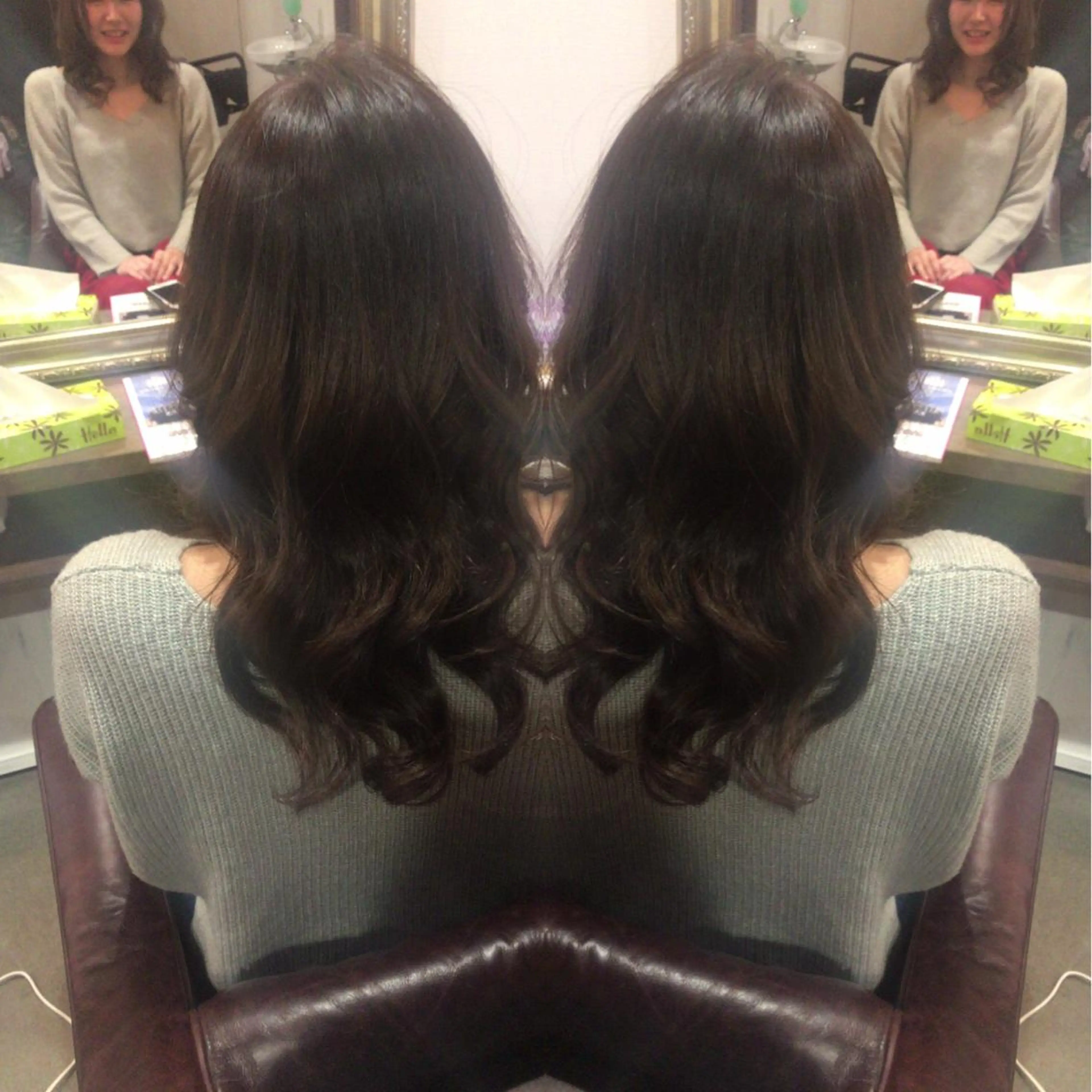 セミロング カラー haku  hair salon所属・レイヤーカット匠 イソザキノリユキのヘアスタイル