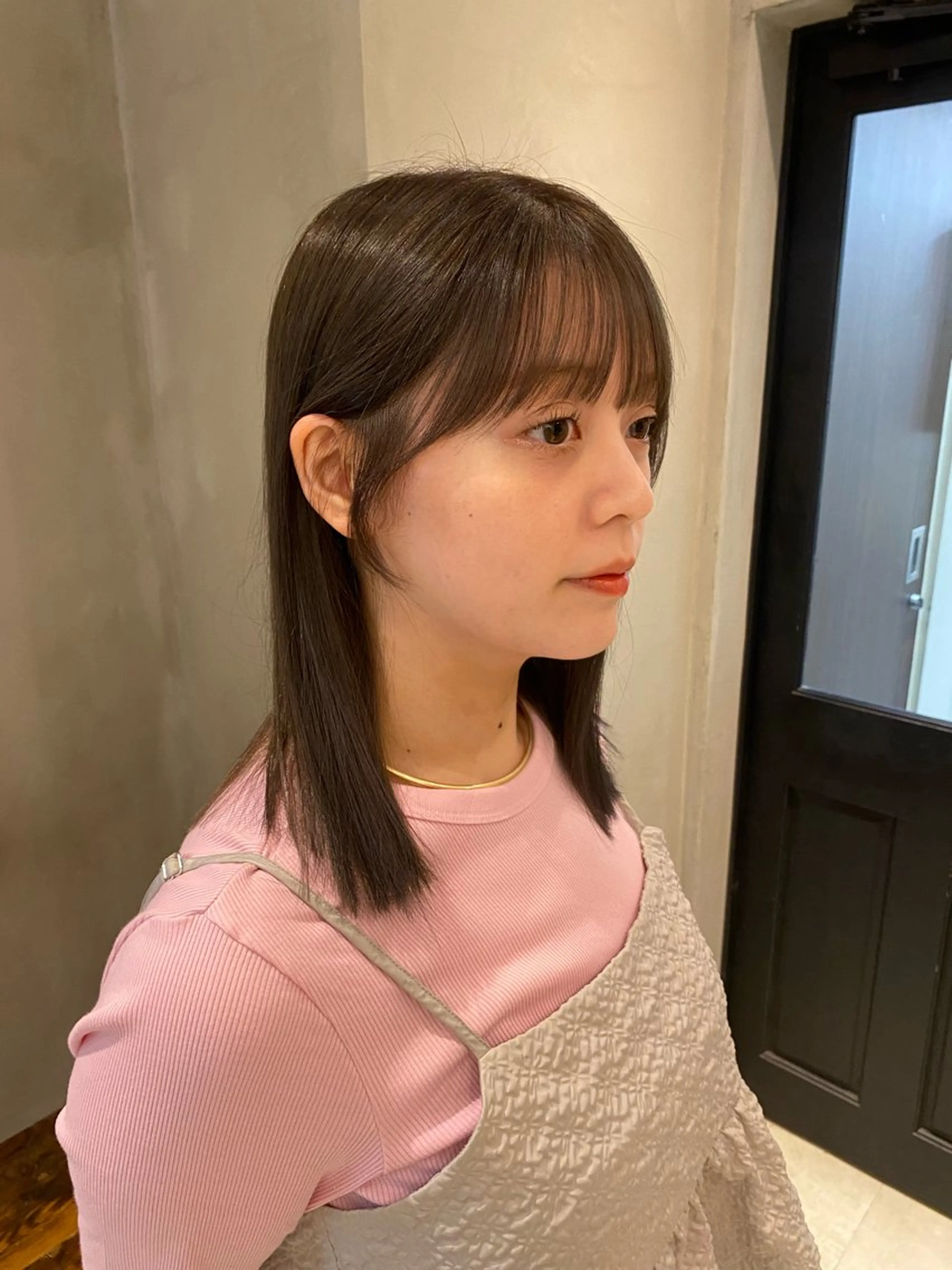 セミロング カット ヘアカラー トリートメント 顔周りcut・ご相談 ＝新宿しずく🇰🇷のヘアスタイル