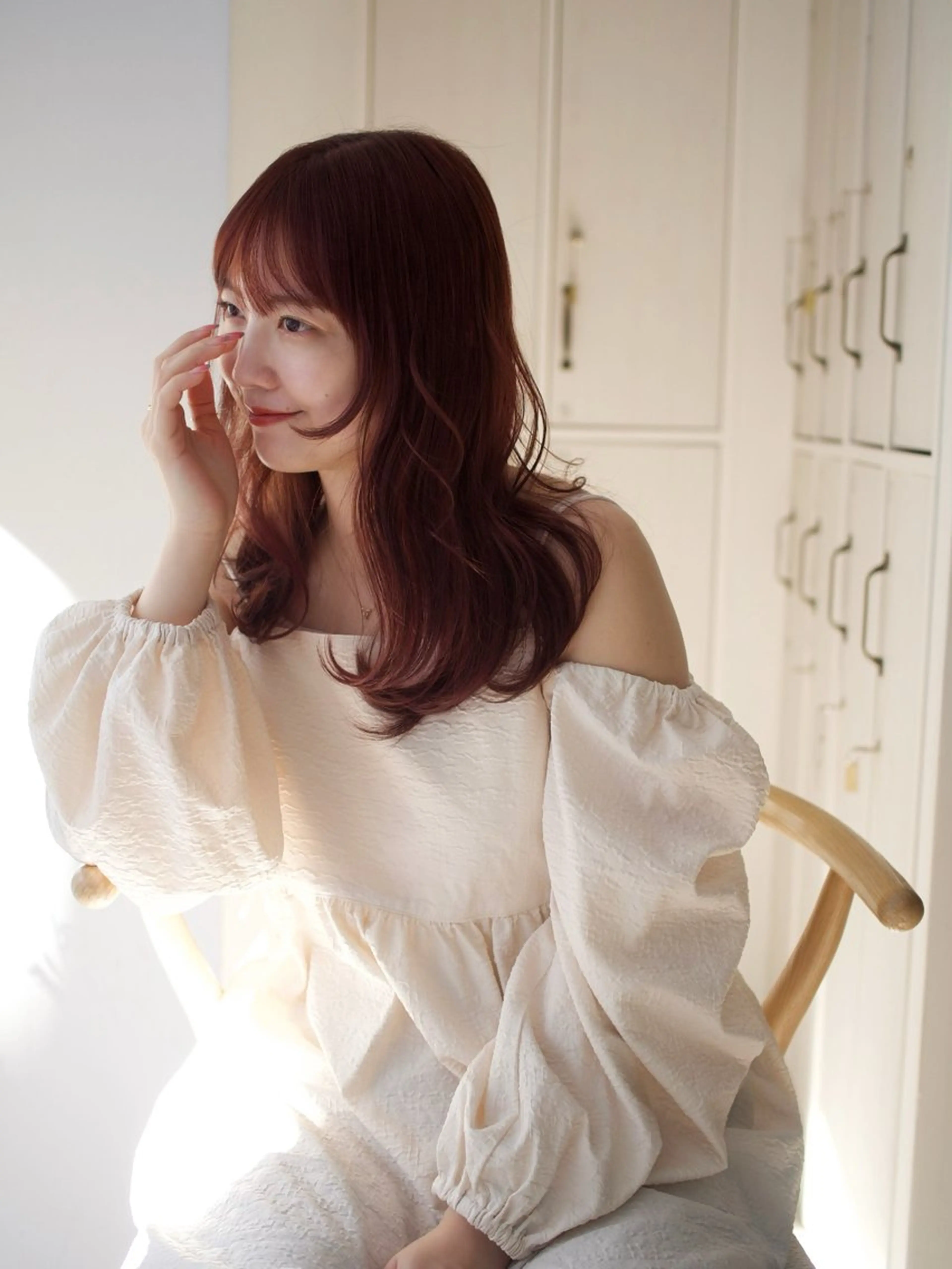 セミロング カラー 越後 遥/ 透明感カラー🪞🤍のヘアスタイル