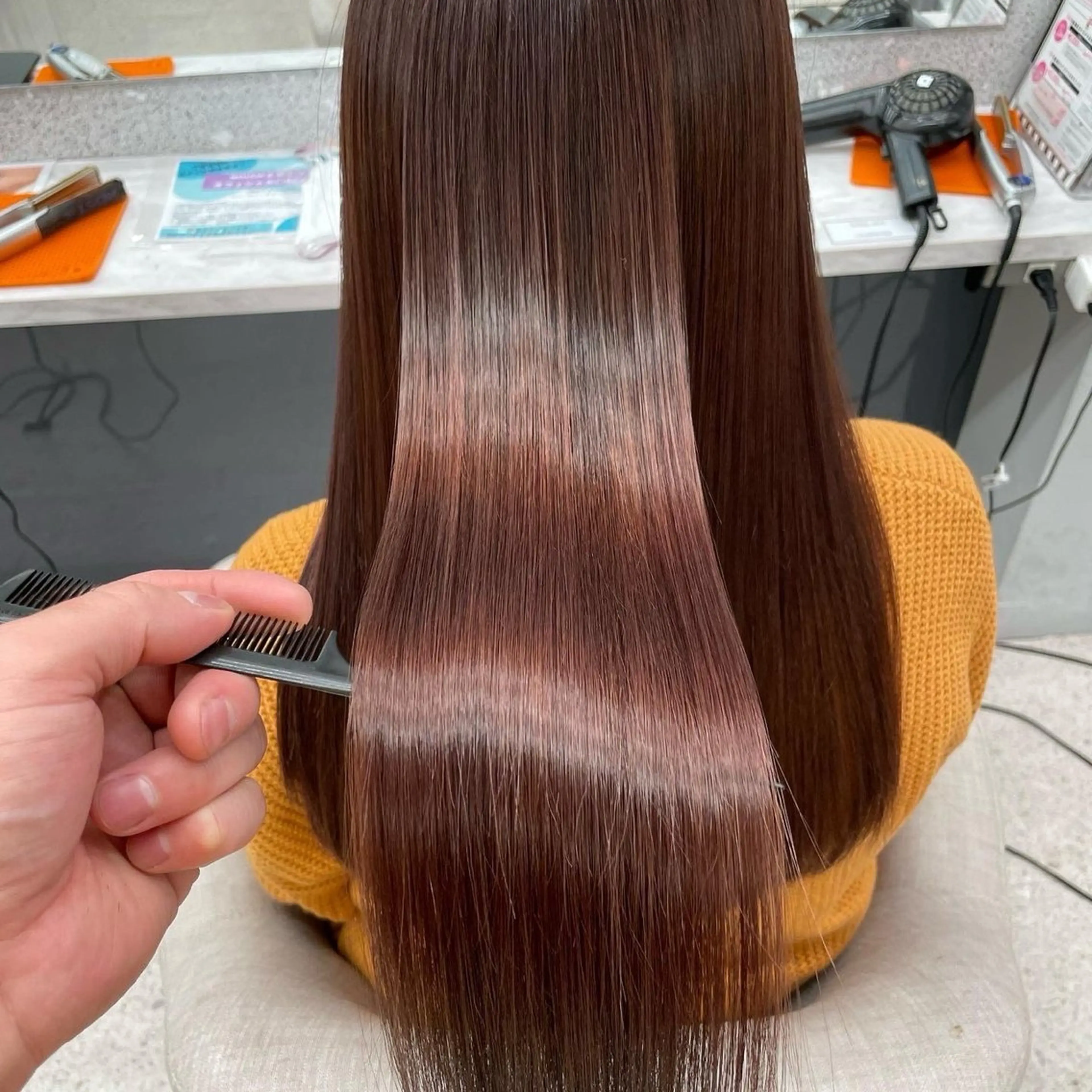 ロング repos京都 四条河原町店 ミルボンAujua認定サロン【ルポ】所属・むっちー/河原町/ 縮毛矯正/韓国ヘアーのヘアスタイル