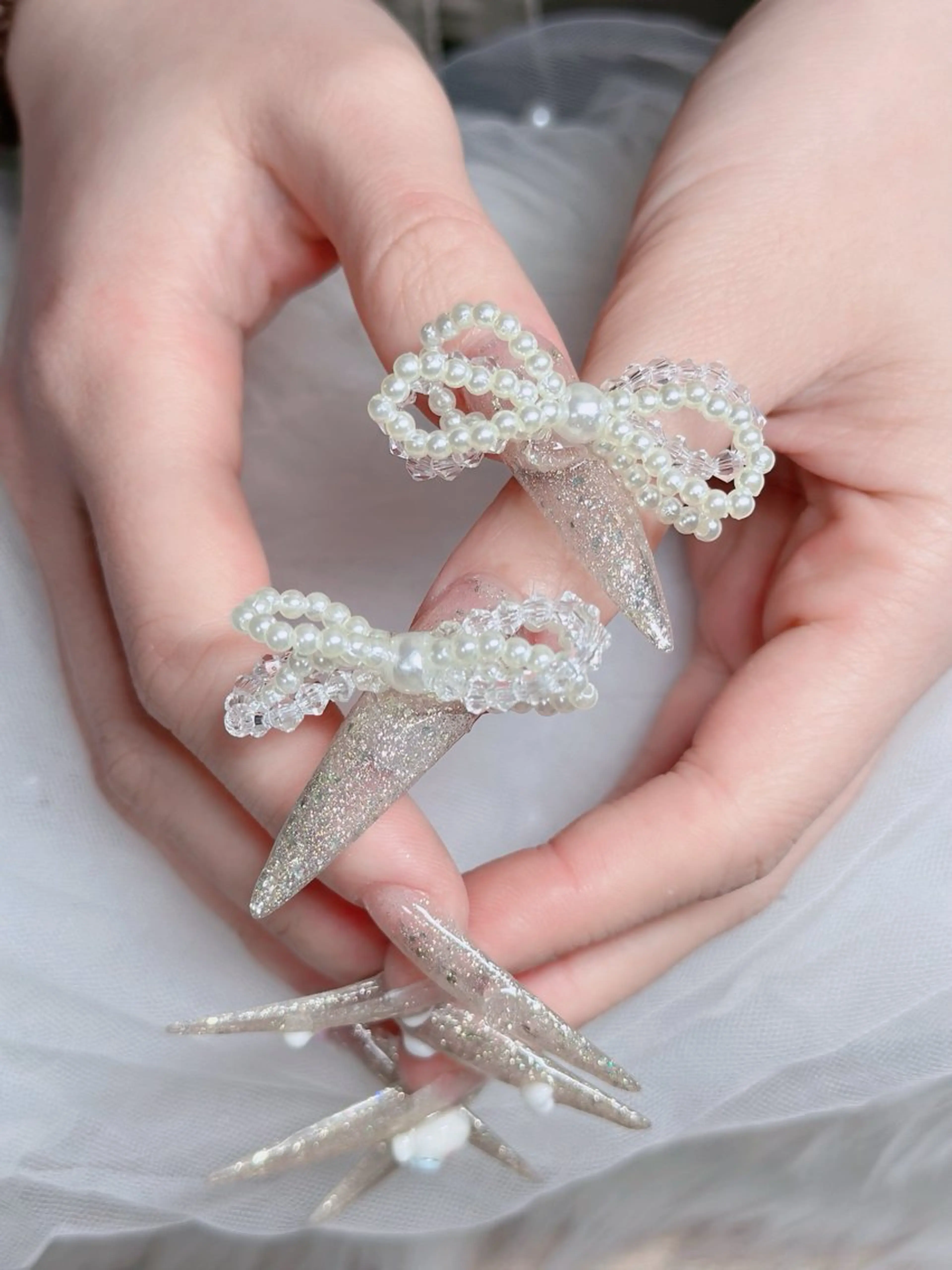 ネイル アートネイル ボルドー フレンチネイル ジェルネイル 氷ネイル・うるうるネイル ハンドネイル H.baby Nail Salonのネイルデザイン