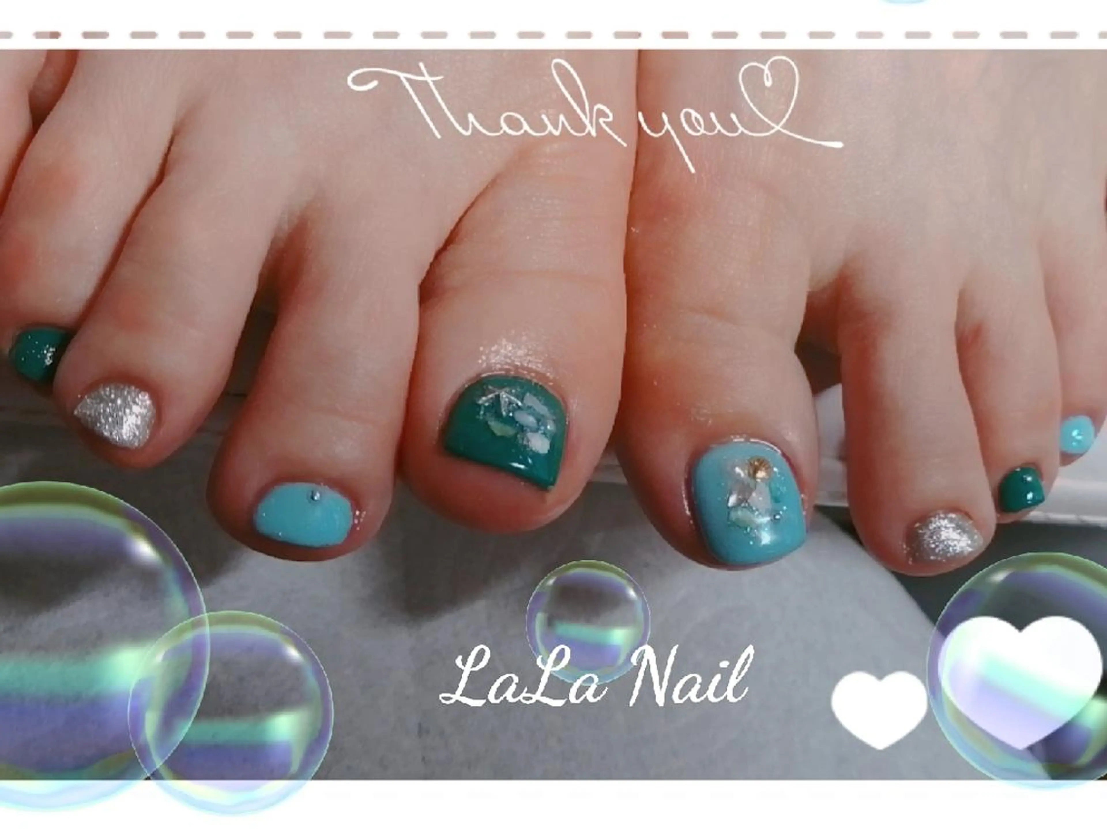 ネイル フットネイル 夏ネイル フットネイル LaLa Nail所属・LaLa Nailのネイルデザイン