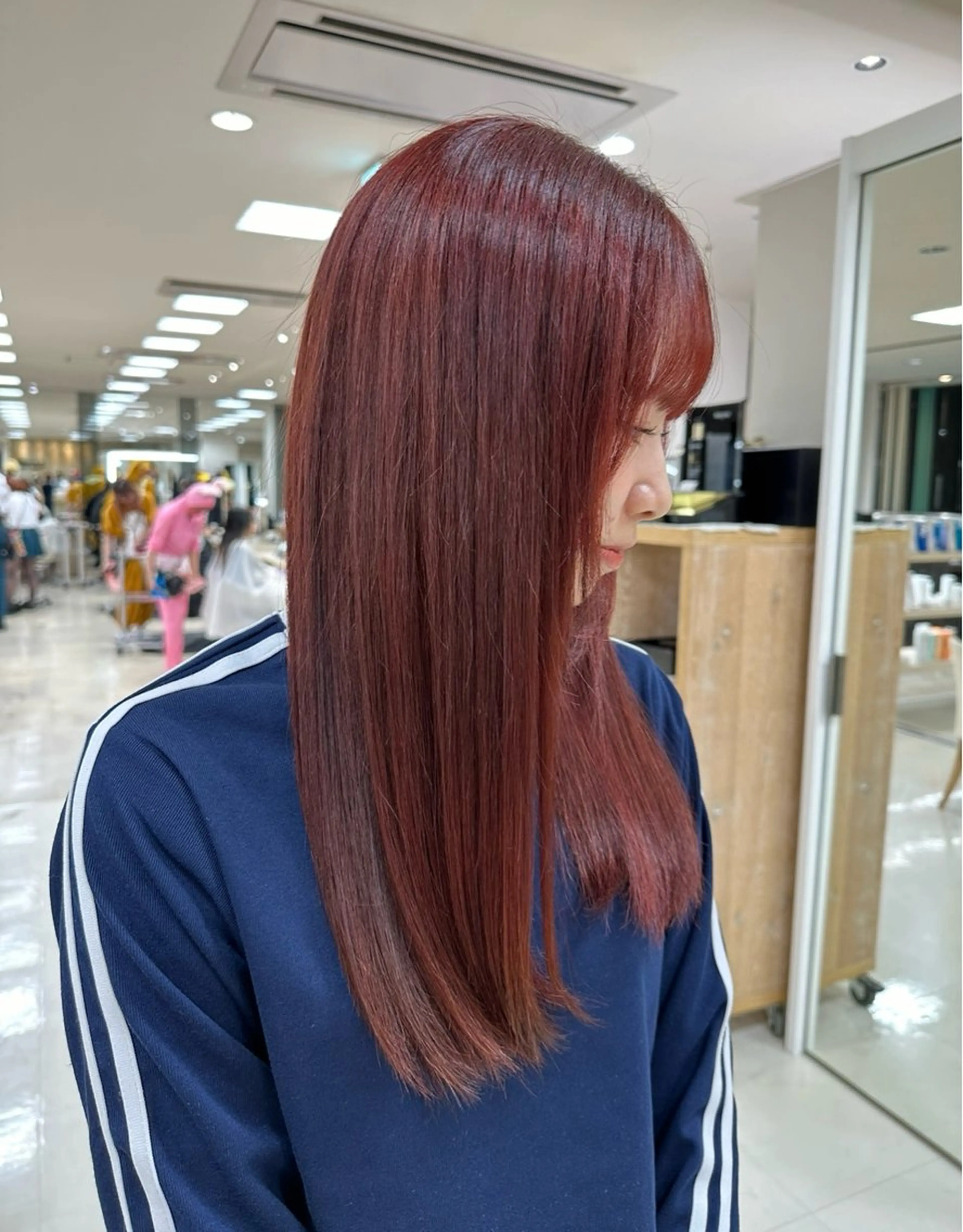 ロング カラー ベージュカラー ブリーチ ケアブリーチ 透明感カラー ダブルカラー お悩み改善 黄金比みくのヘアスタイル