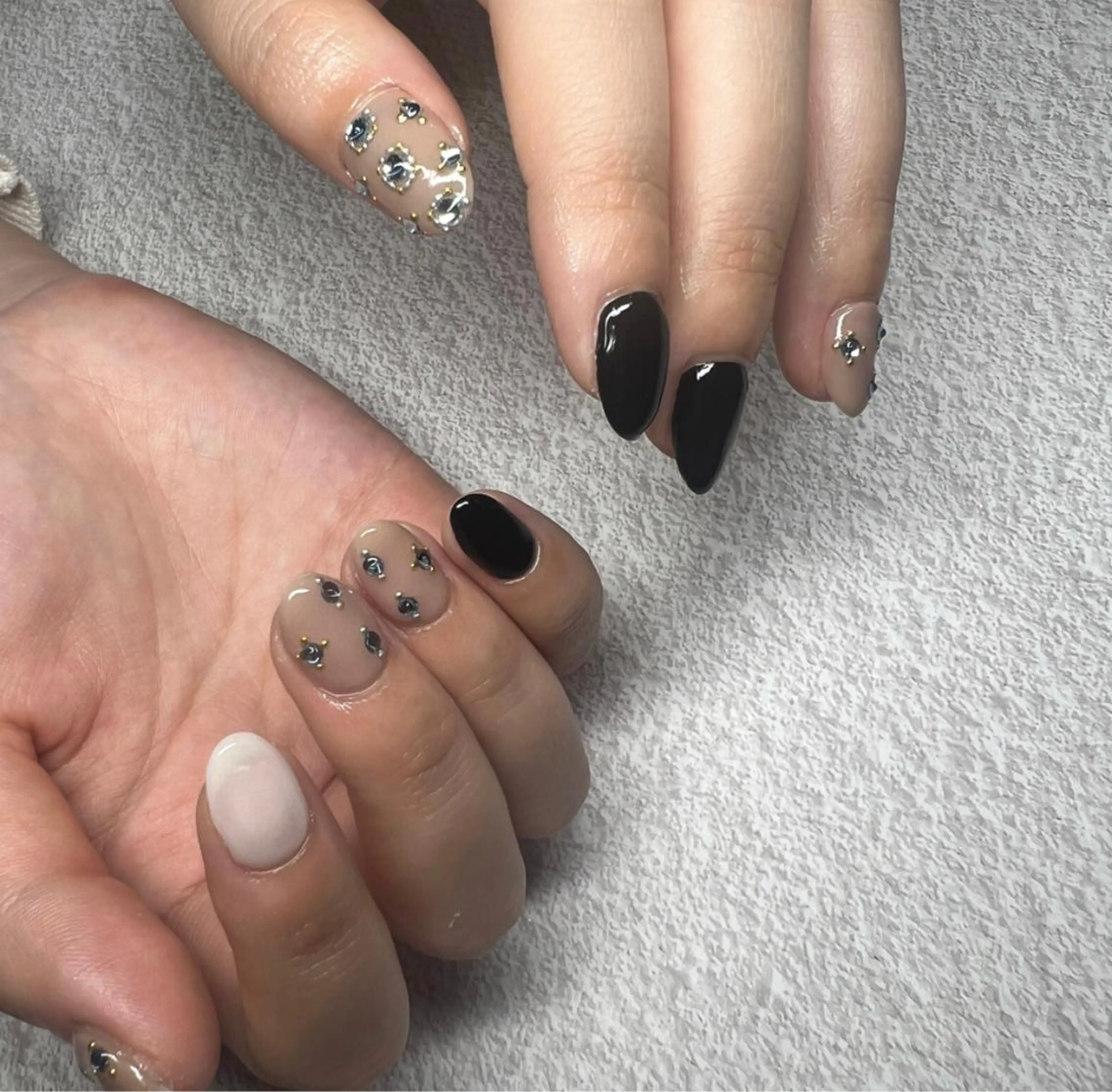 ネイル フレンチネイル ジェルネイル 韓国ネイル 持ち込み パラジェル LeaLea nails.のネイルデザイン