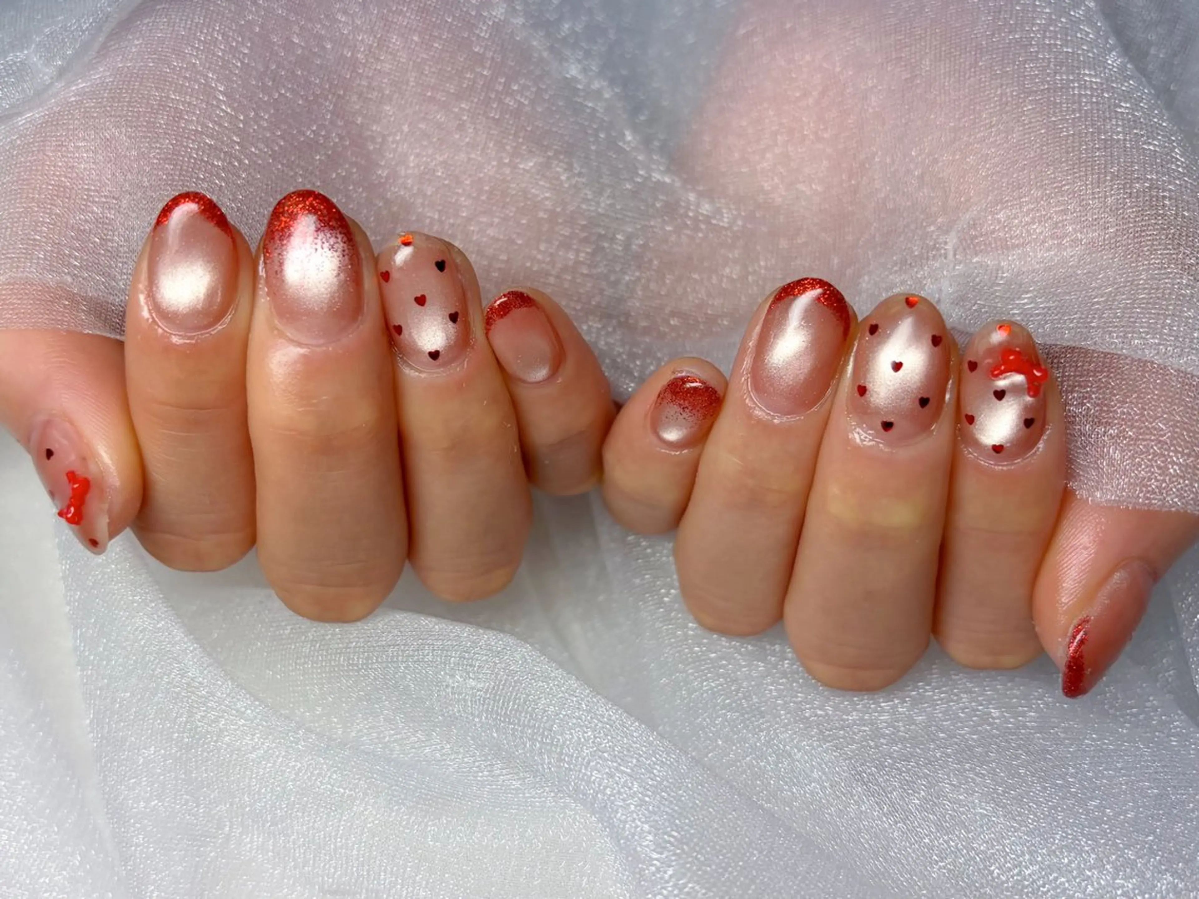 ネイル ワンホンネイル ハンドネイル Queennail 北堀江Yumiのネイルデザイン