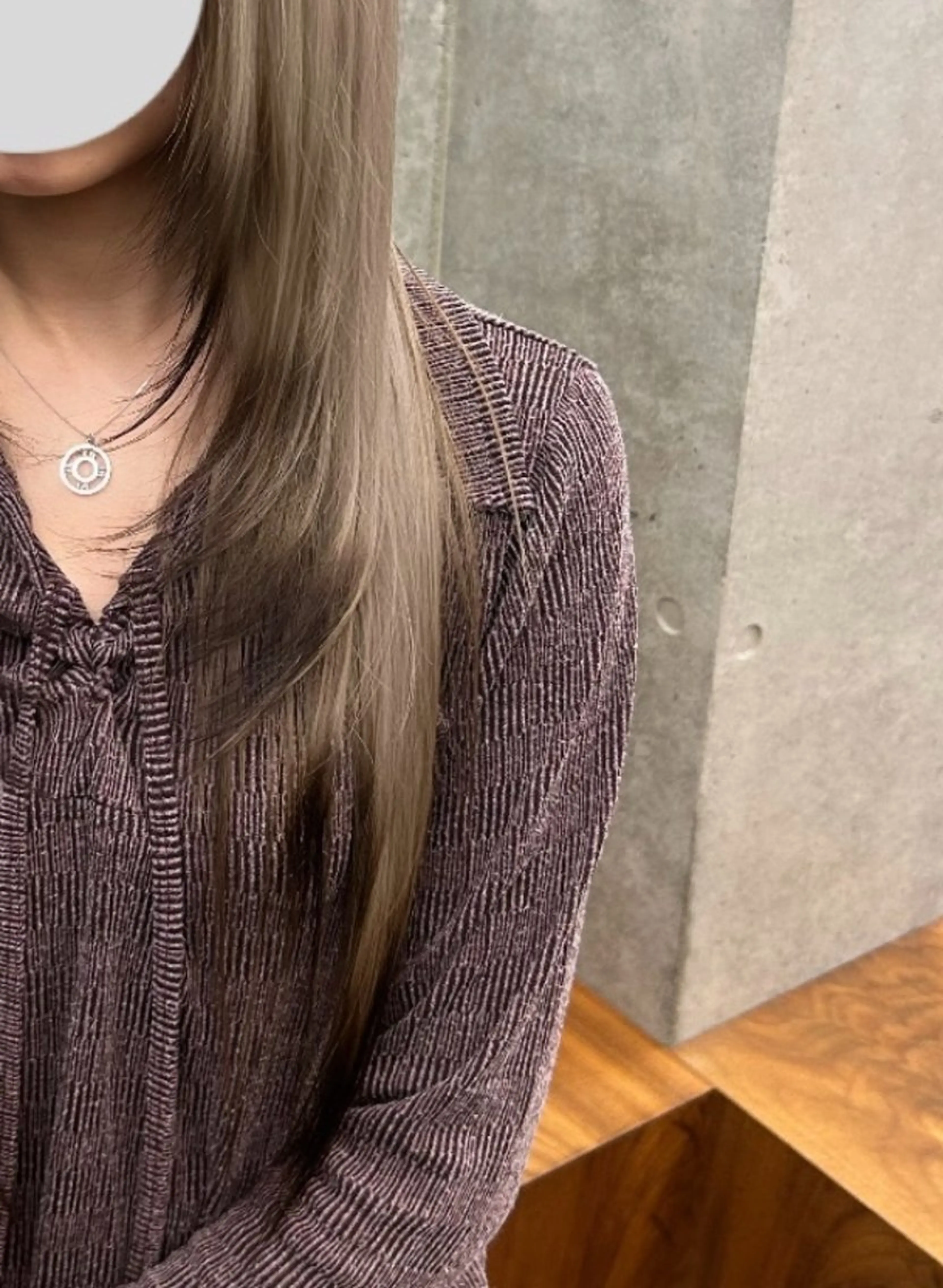 ロング 💙ハイトーン／韓国 style あかねのヘアスタイル