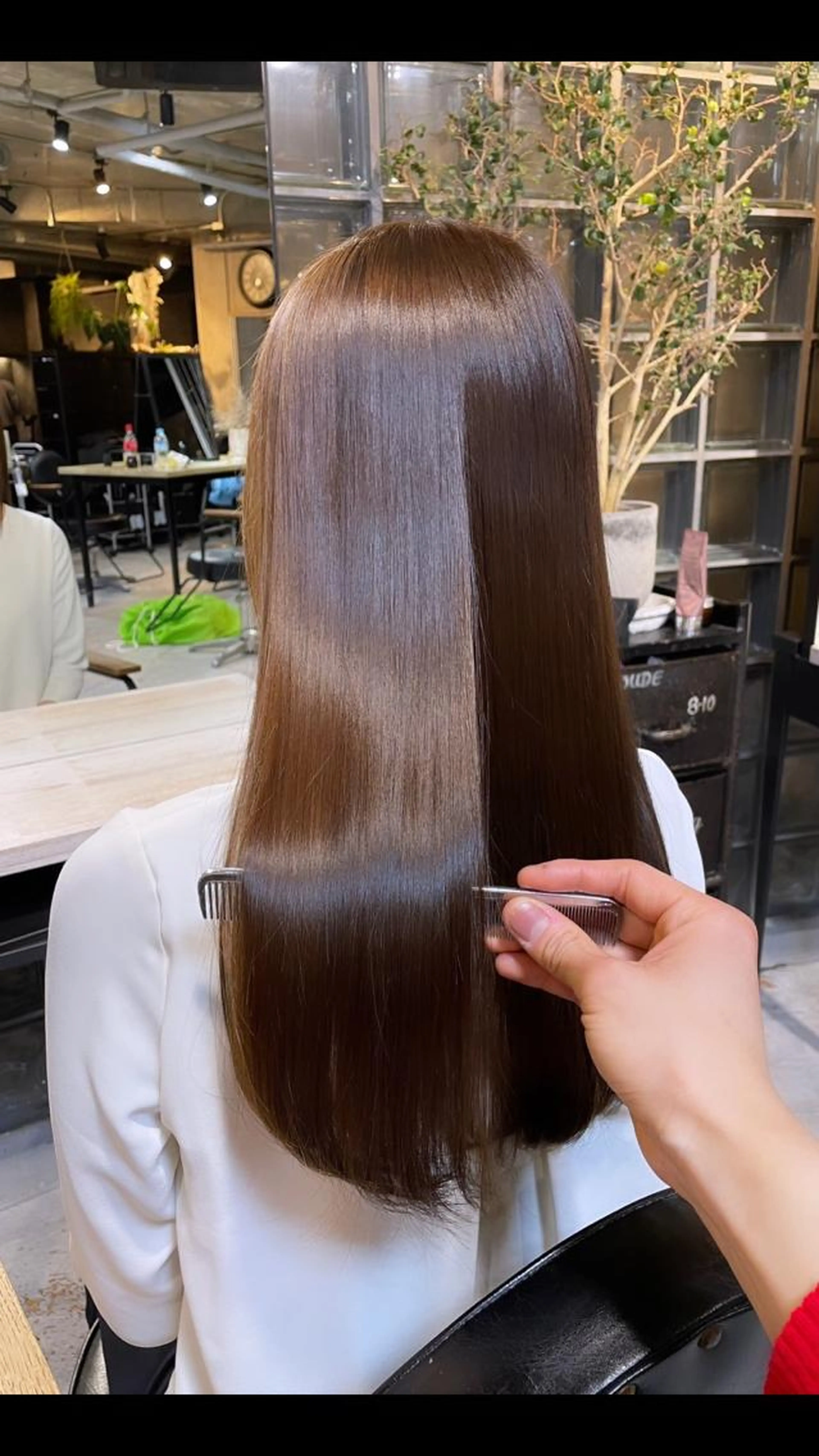 ‪🌱自然な感じの仕上がり🌿「縮毛矯正」カット込みの写真