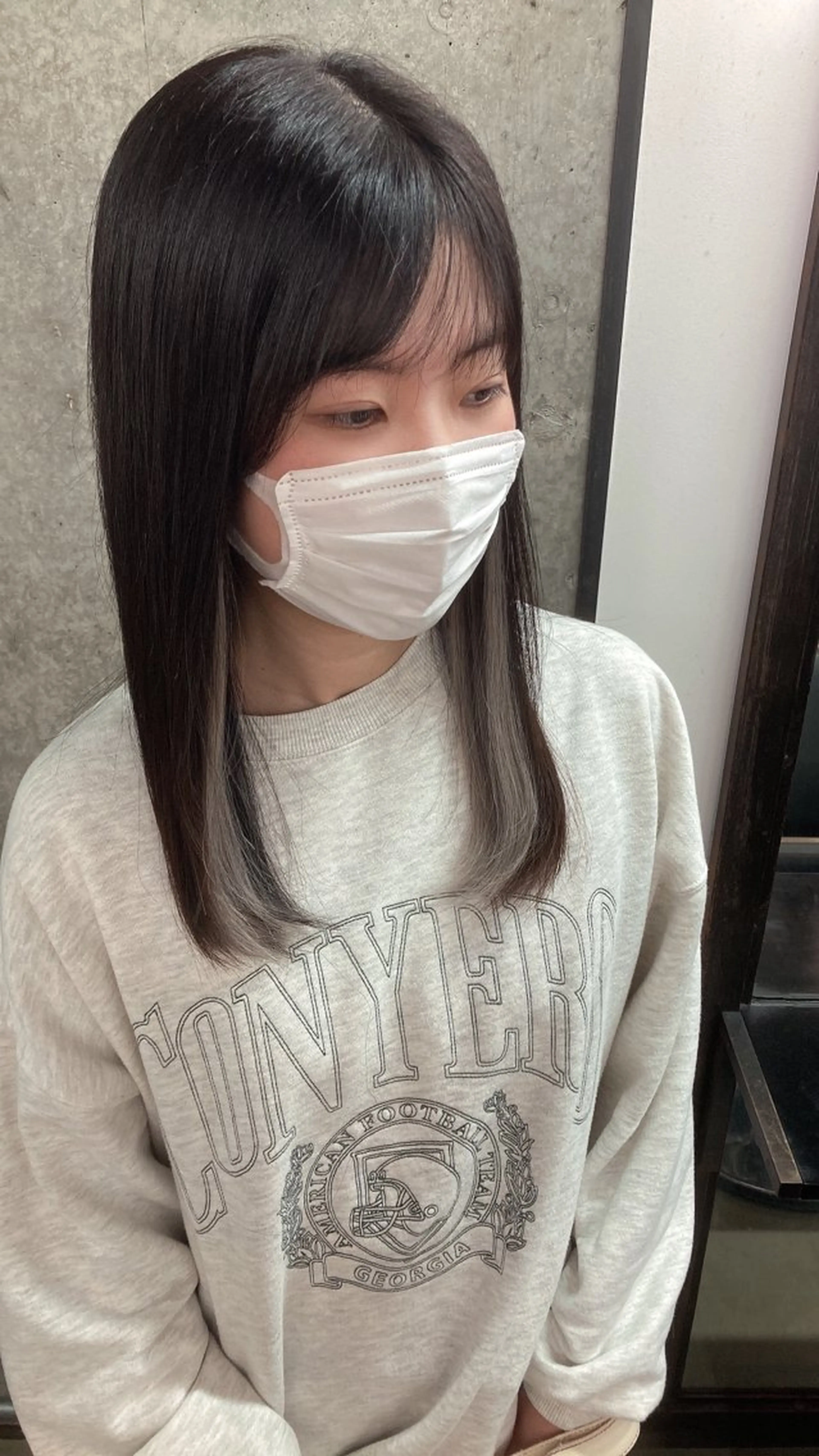 ミディアム ✨最安値✨エクステ カラー🌼つきな🌼のヘアスタイル