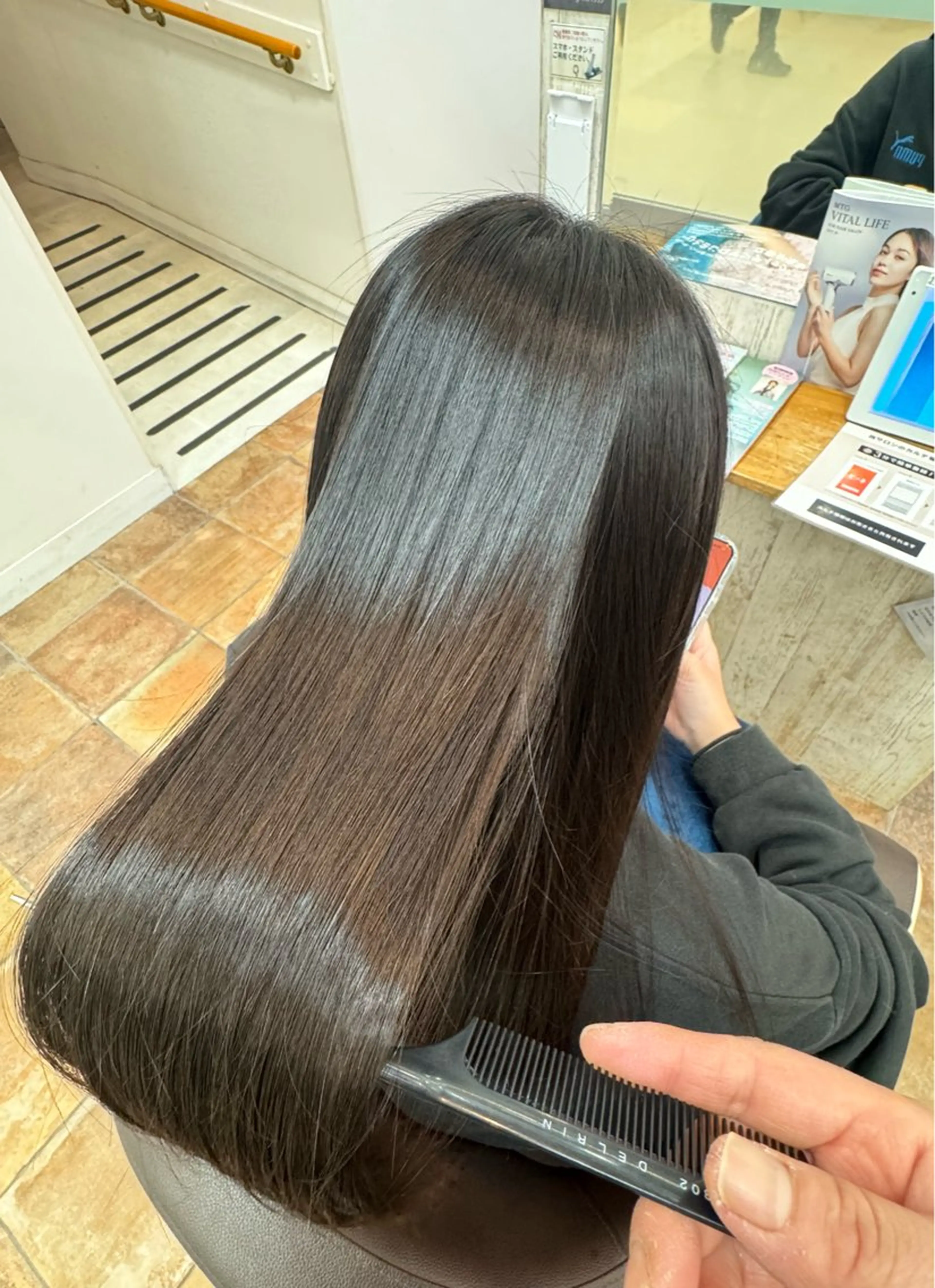 ロング 頭皮改善 飯嶋のヘアスタイル