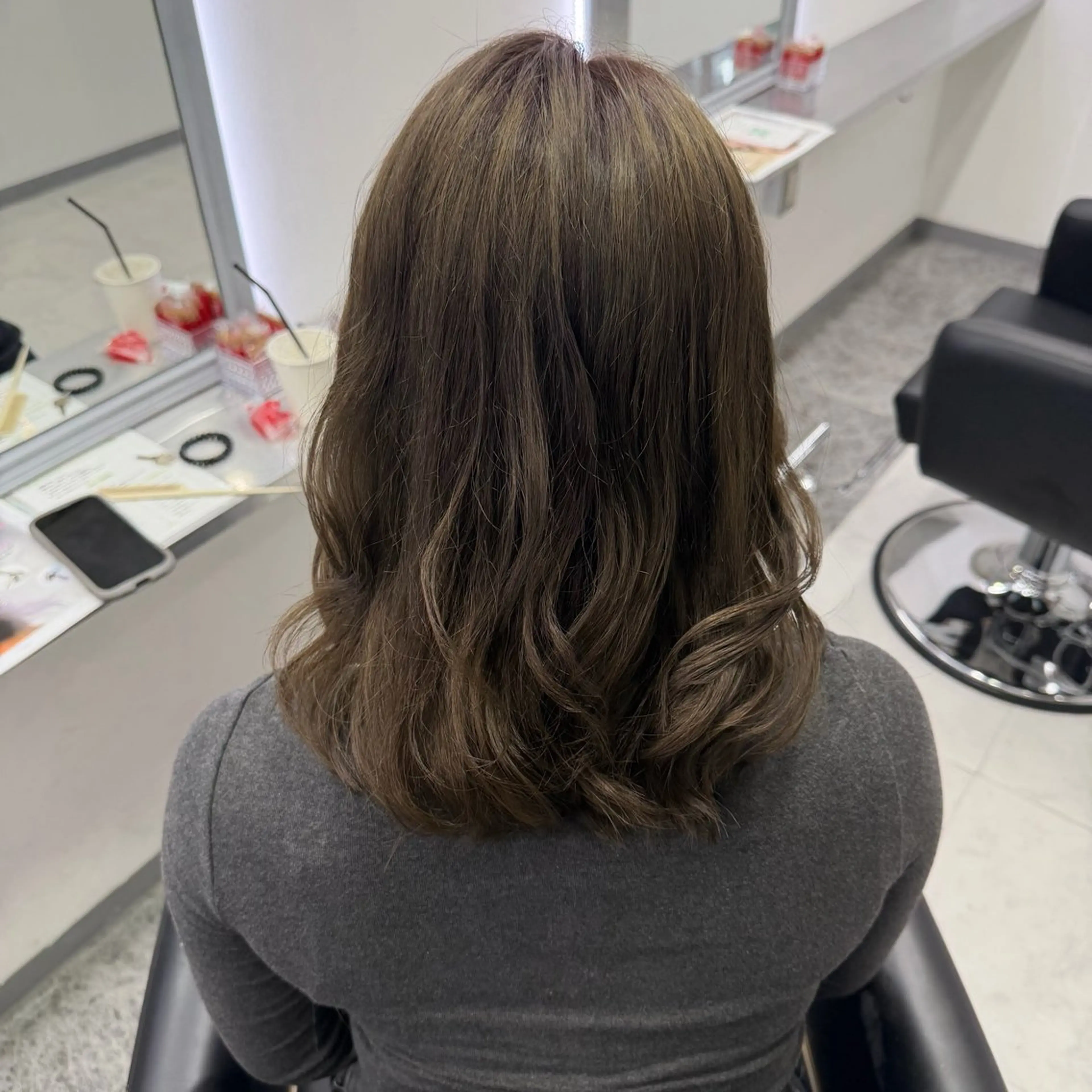 ミディアム カラー そら/心斎橋 カラーモデル募集中✨のヘアスタイル