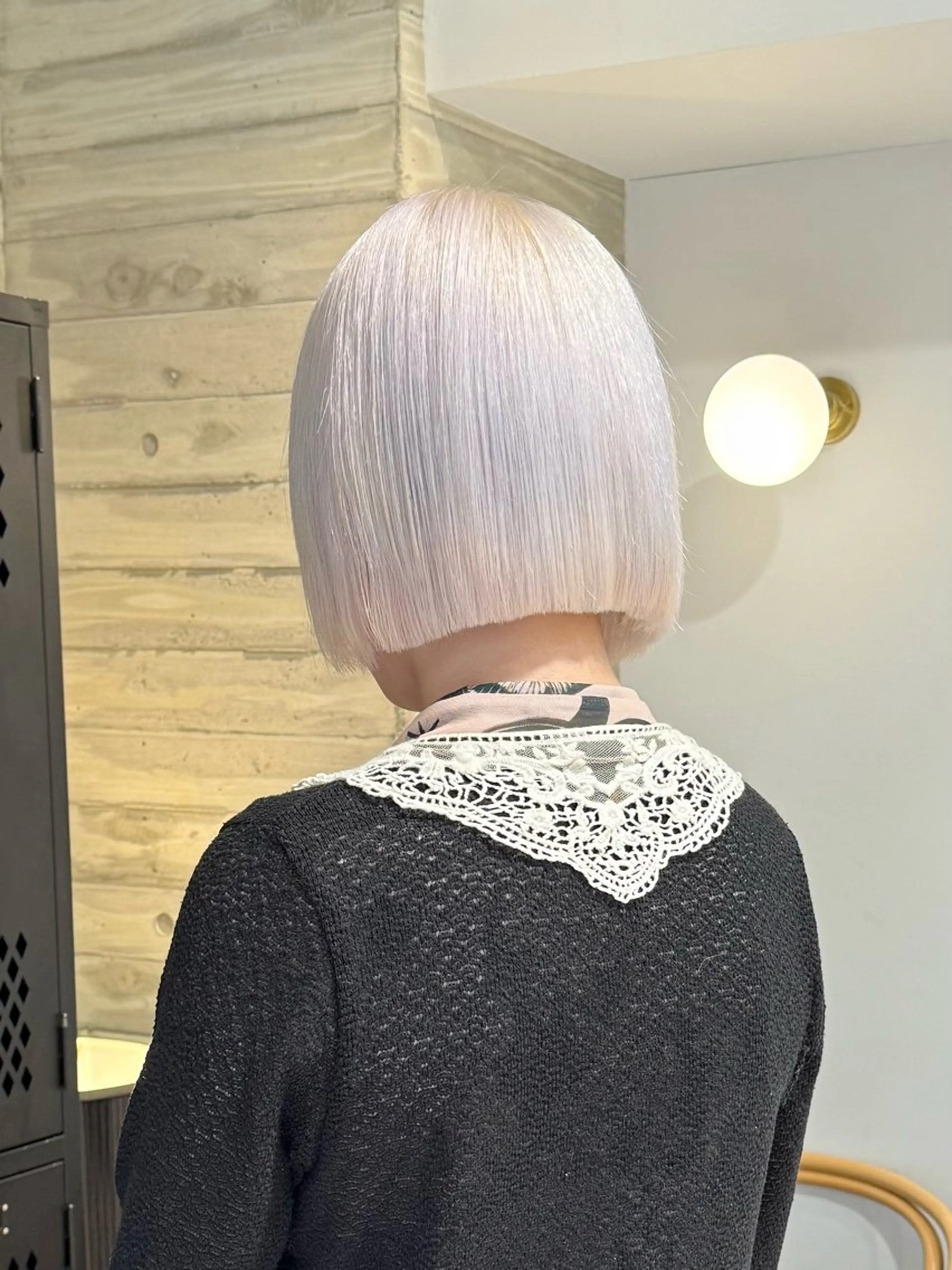 ミディアム カラー カット ヘアカラー トリートメント 色落ち綺麗透明感カラ /ボブ/ナカツヒカルのヘアスタイル