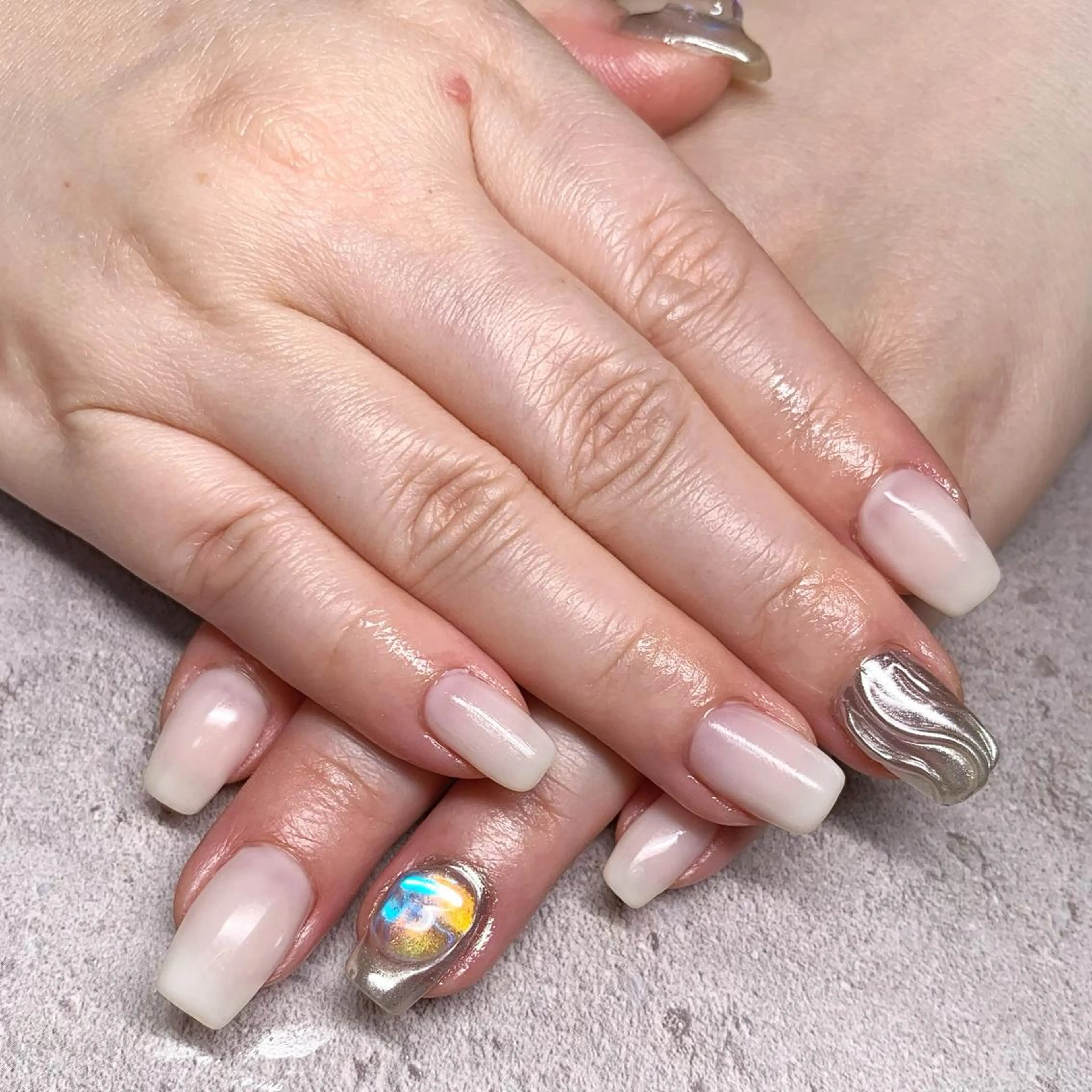 セミロング ネイル アートネイル -yuu-所属・Lino ﾟのネイルデザイン