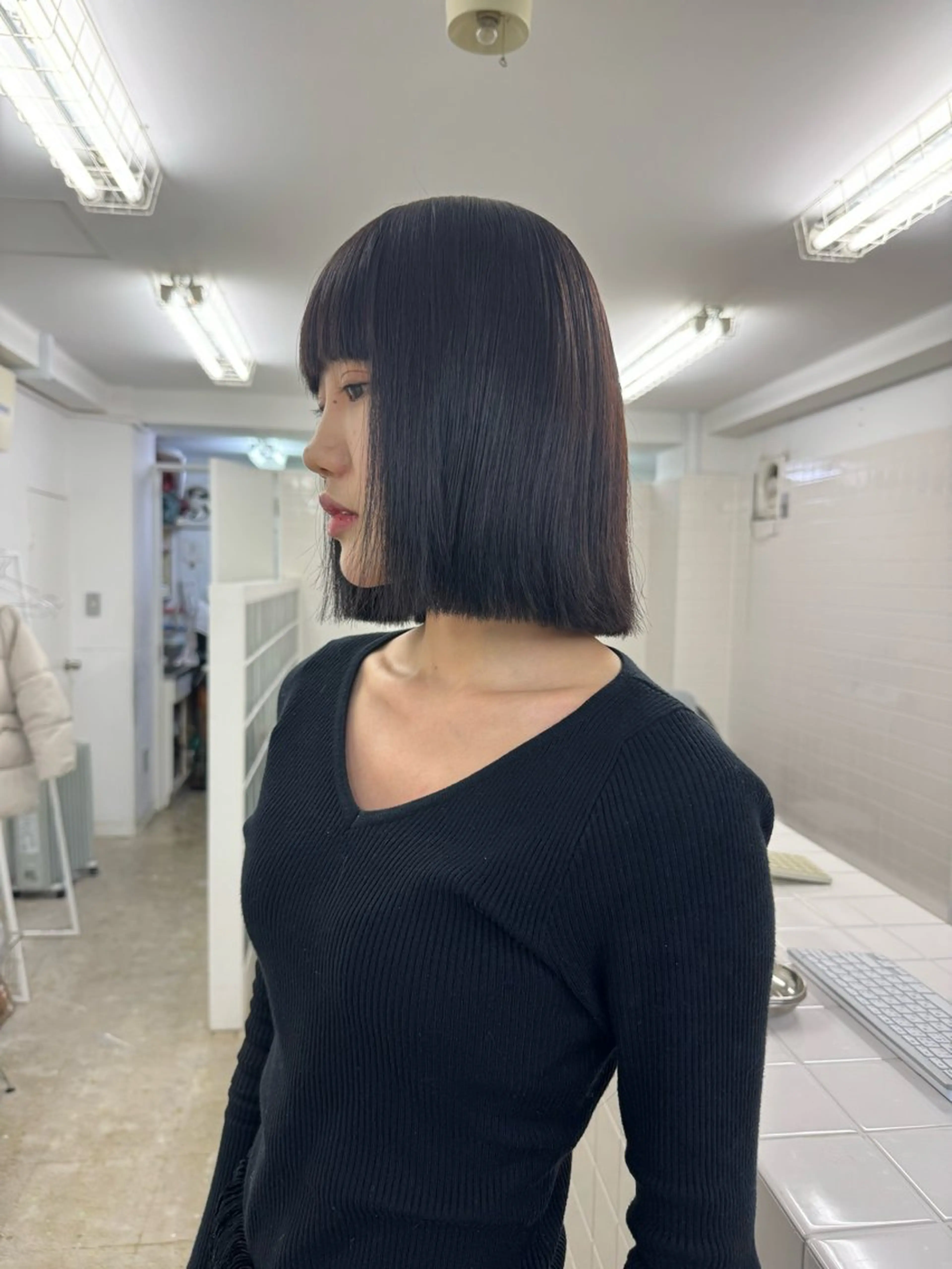 ミディアム カラー こはる／ハードパーマ /癖毛風パーマ🧃のヘアスタイル