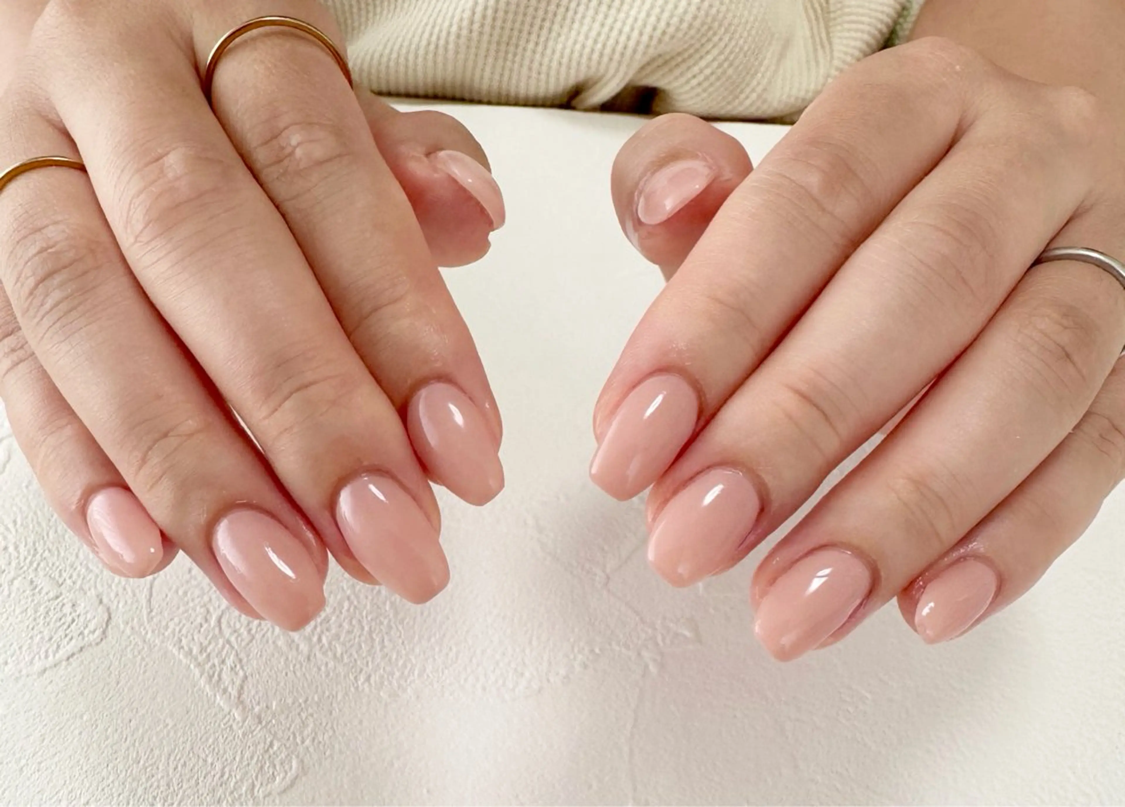 ネイル ピンク ピンクベージュ ハンドネイル nail salon Linoのネイルデザイン