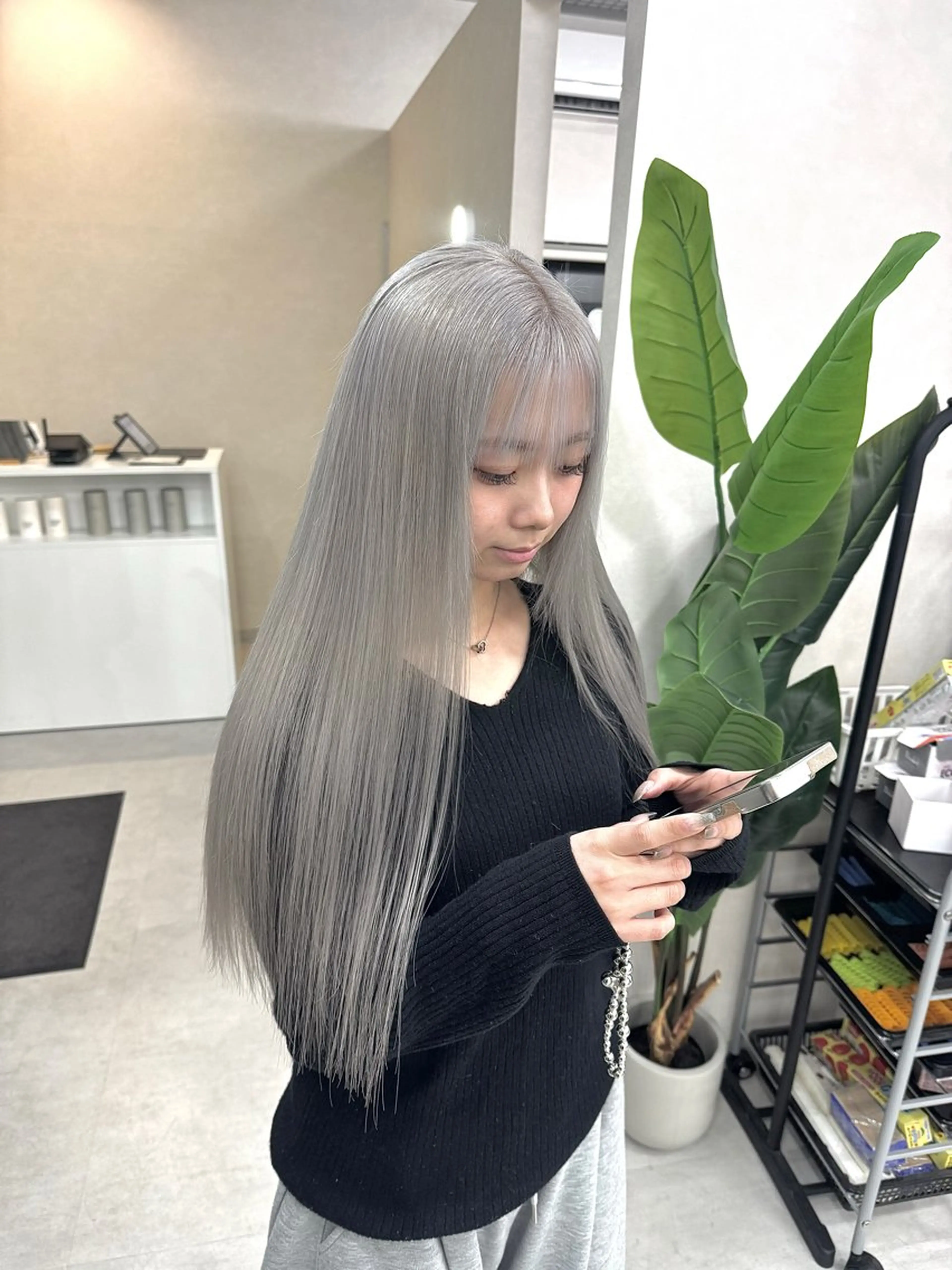ロング カラー カット ヘアカラー mir所属・堀越 美羽のヘアスタイル