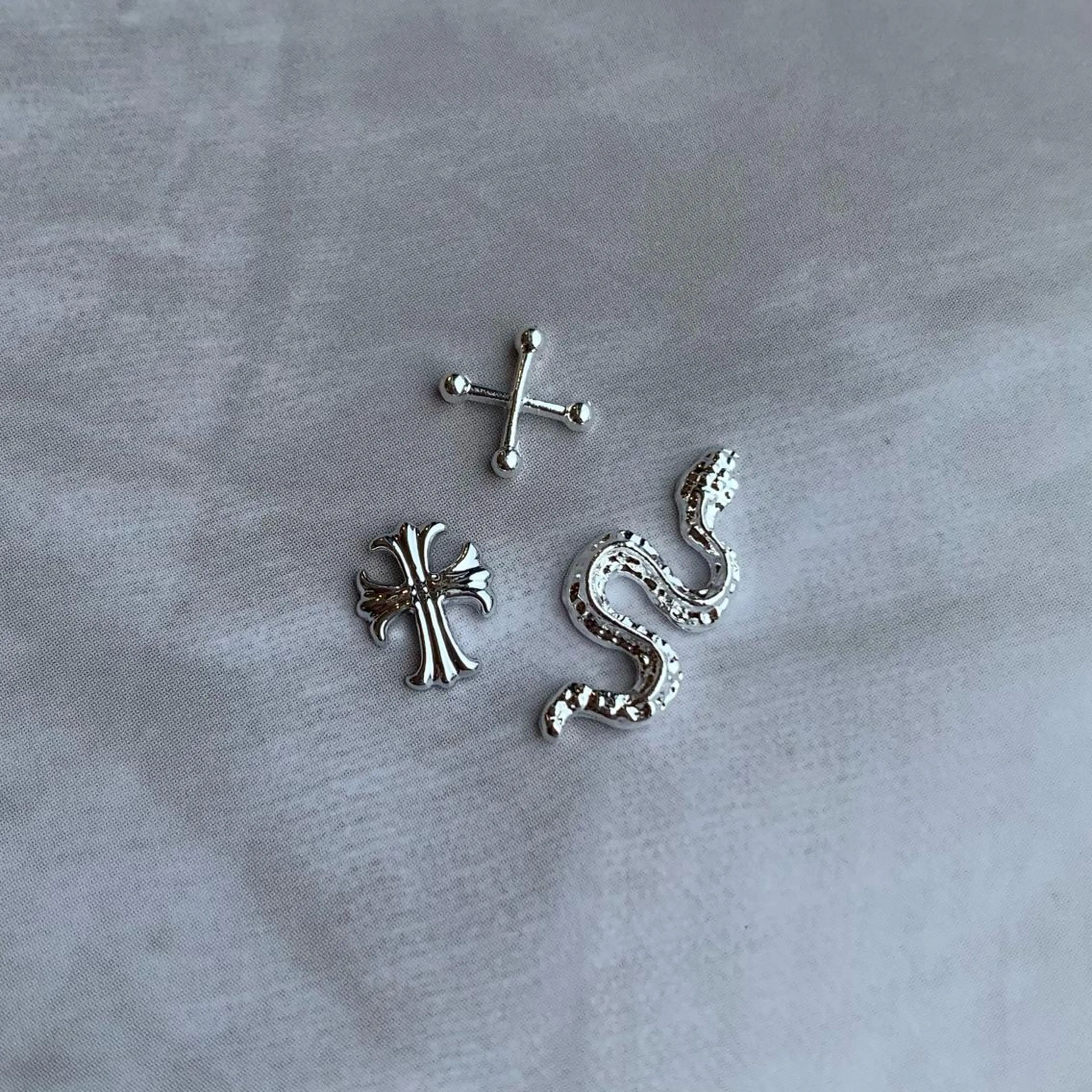 ネイル シルバー Baleine × Li'acil所属・Minami Kodamaのネイルデザイン