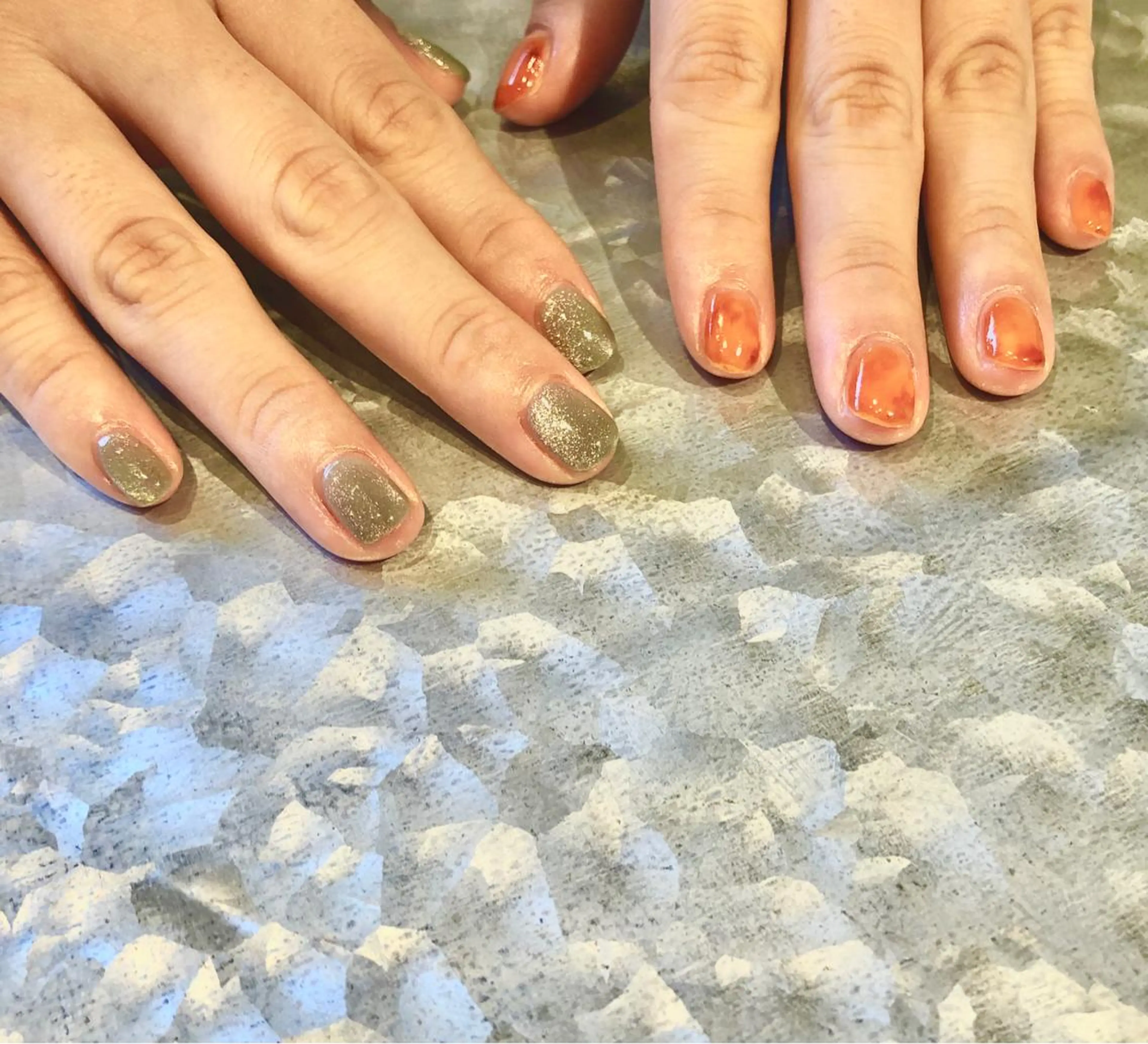 ネイル べっ甲ネイル マグネットネイル TRAM-nail moriizumiのネイルデザイン