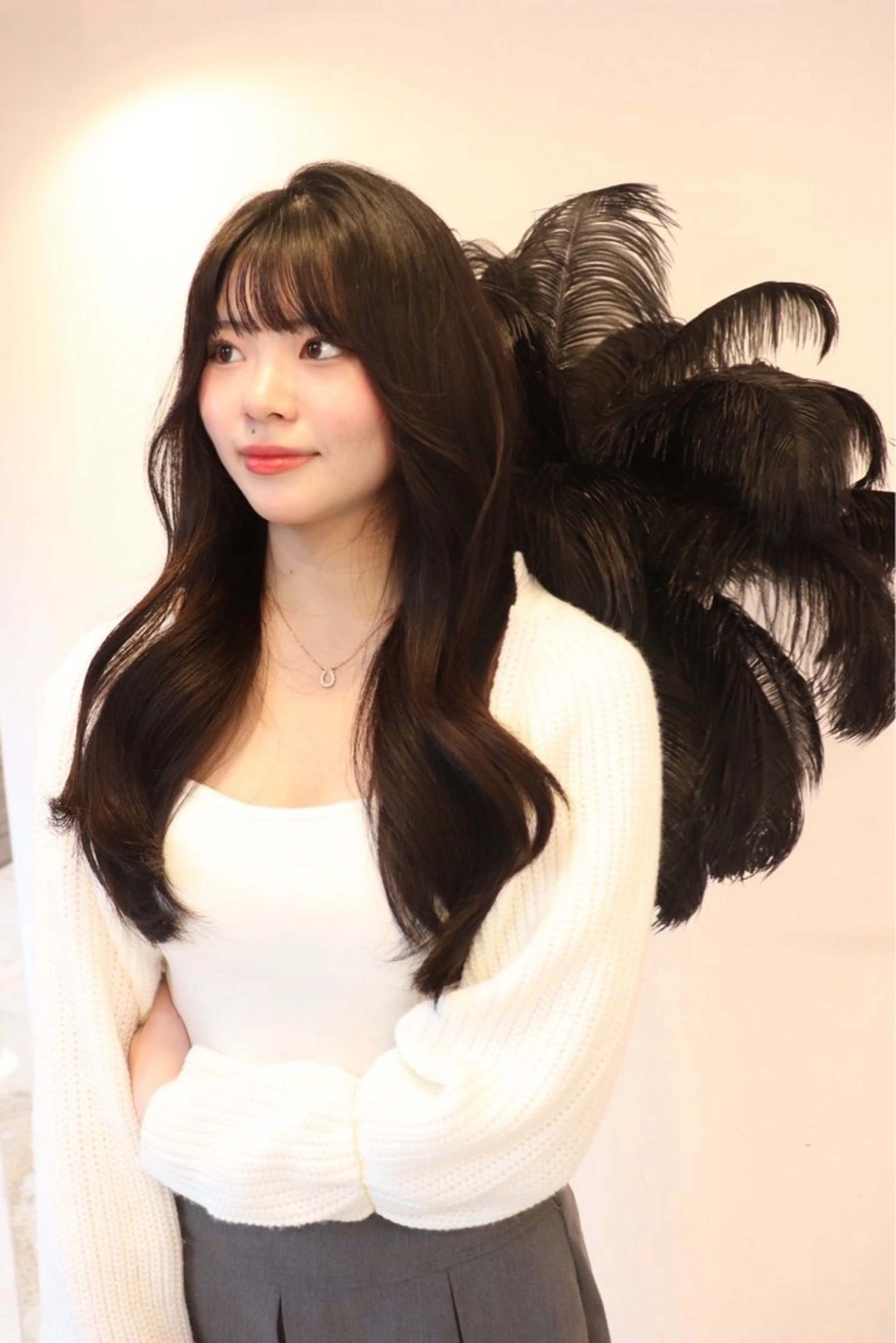 ロング ヘアアレンジ MIRROR eyelashes eyebrows所属・ユウナ ︎︎‪ MIRRORのマツエク・マツパデザイン