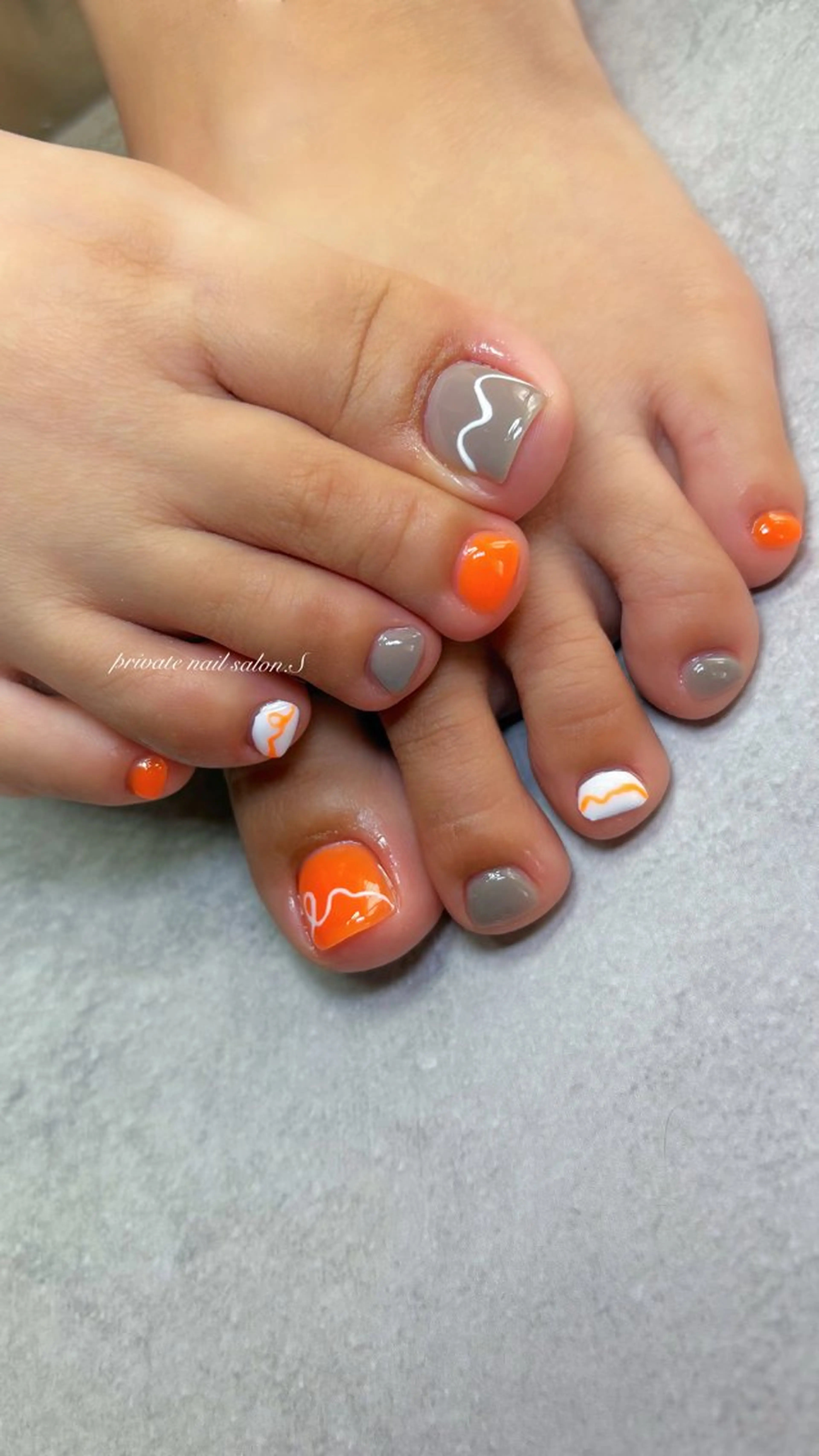 ネイル フットネイル ジェルネイル スカルプネイル フットネイル 関山 志乃のネイルデザイン