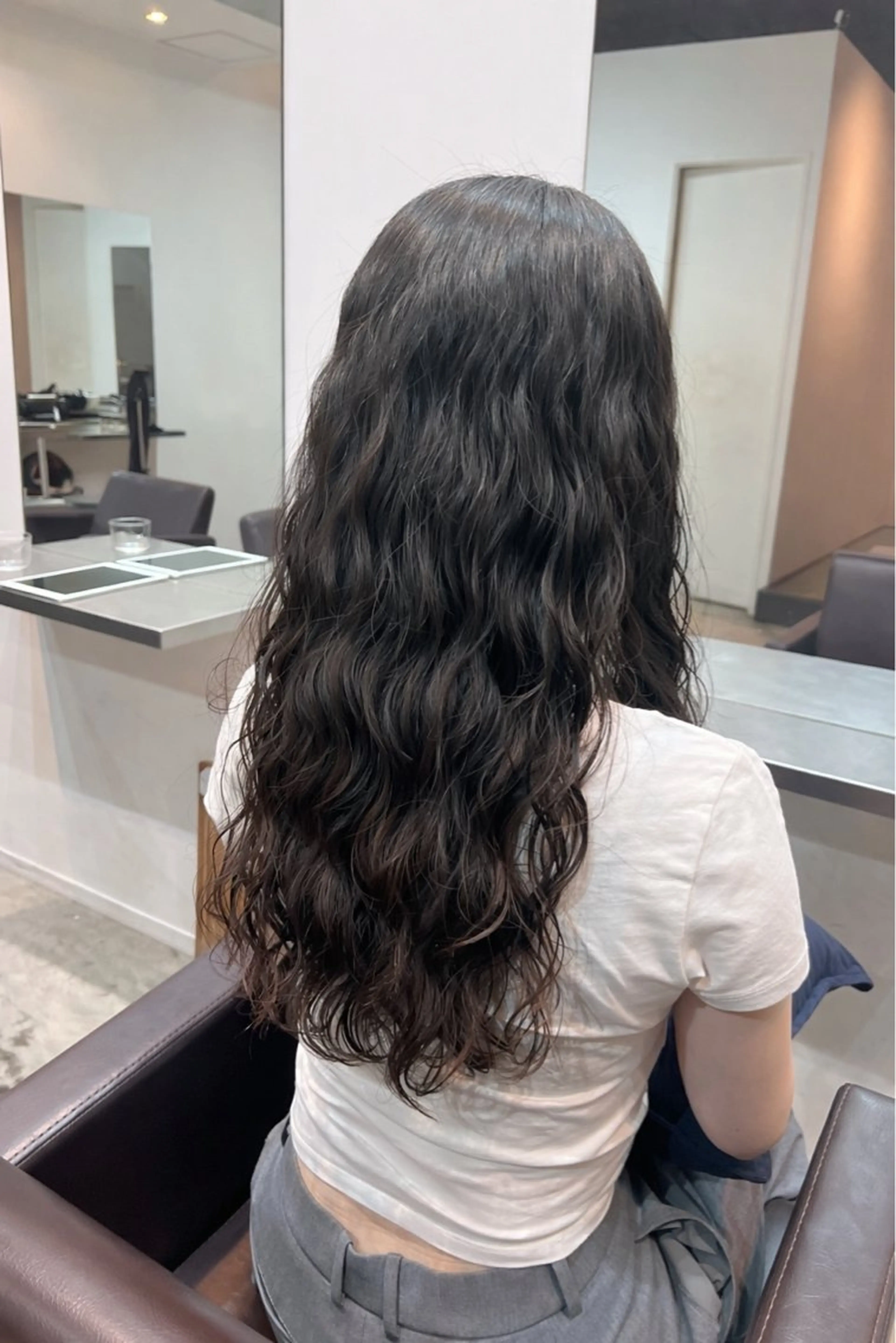 ロング デジタルパーマ/ ウェーブパーマ/神野のヘアスタイル