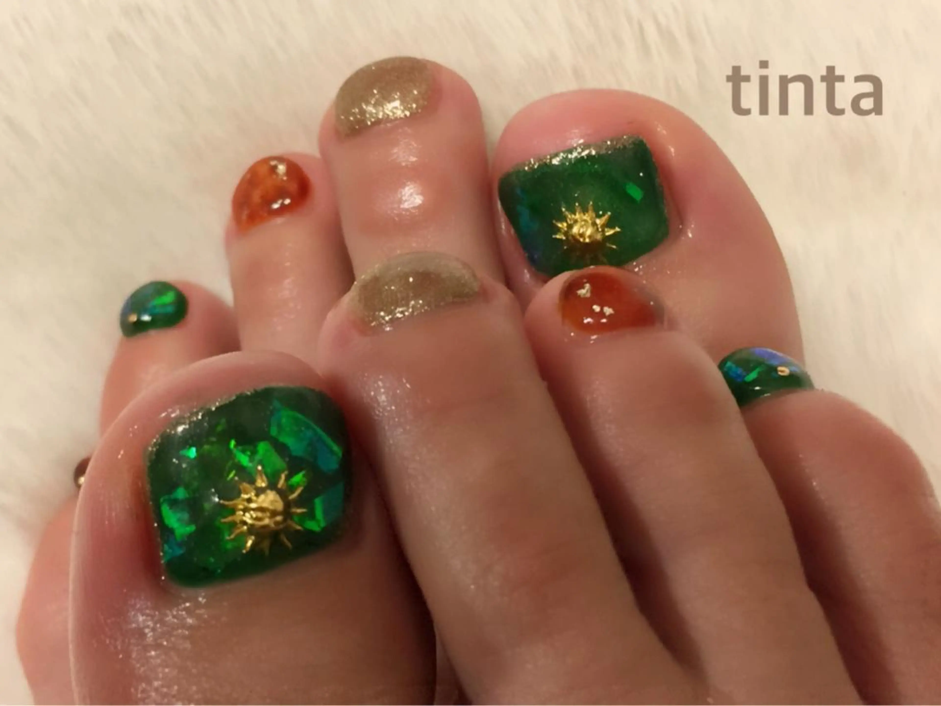 ネイル フットネイル 馬場 典子のネイルデザイン