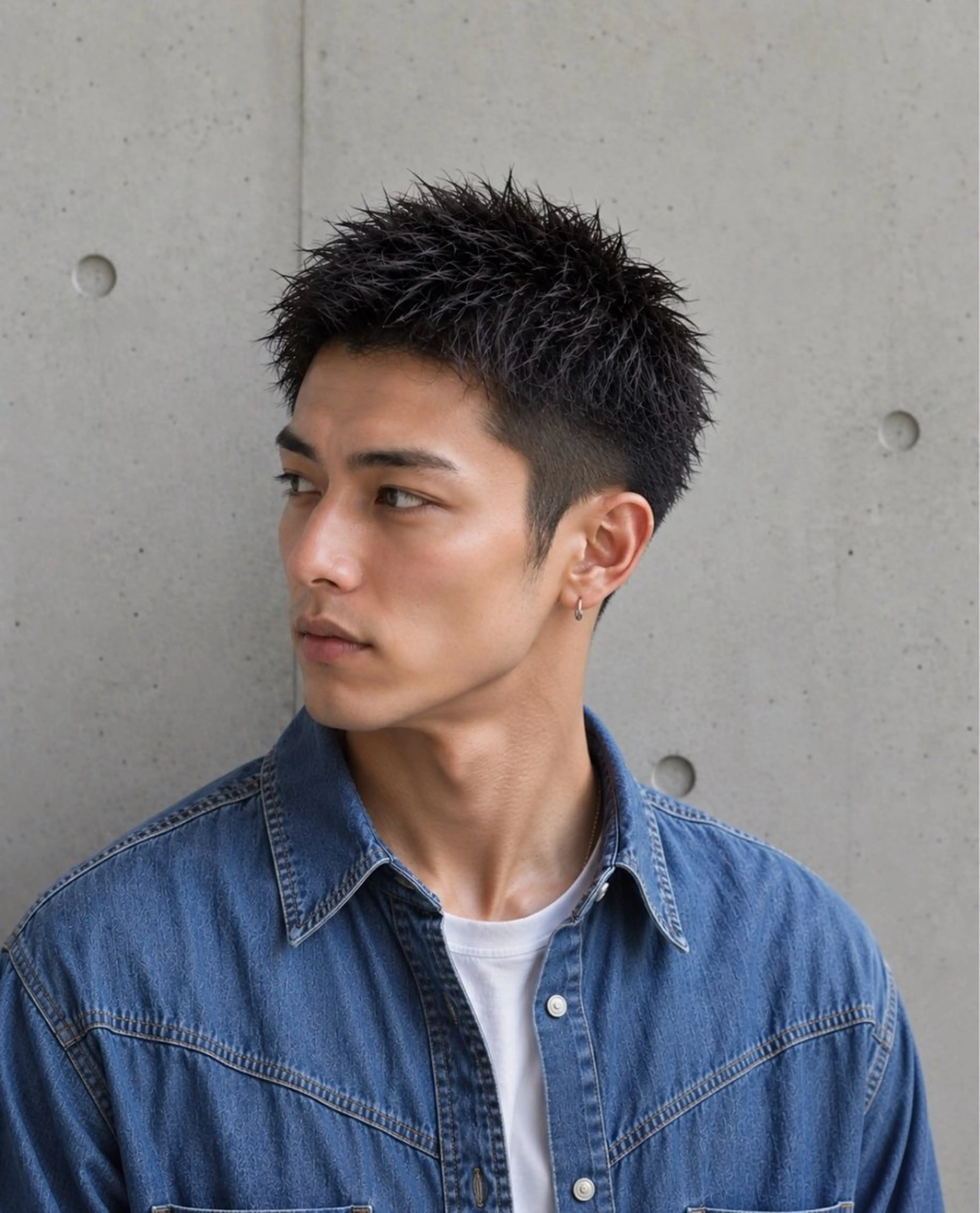 ショート メンズ スパイキーショート ショートヘア カット メンズ特化美容師 メンズパーマ/蓮のヘアスタイル