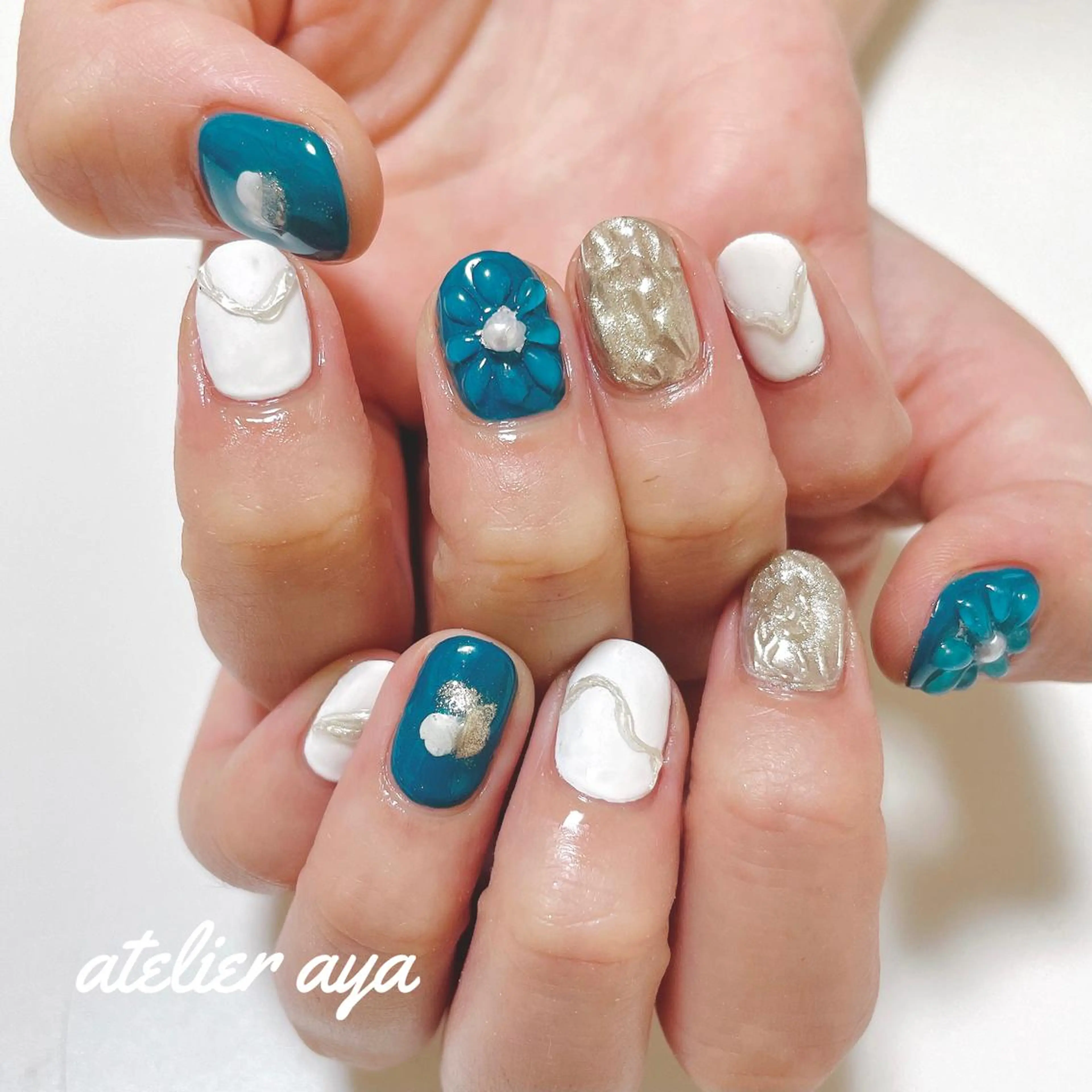 ネイル フラワーネイル 北名古屋♡ ayanaのネイルデザイン