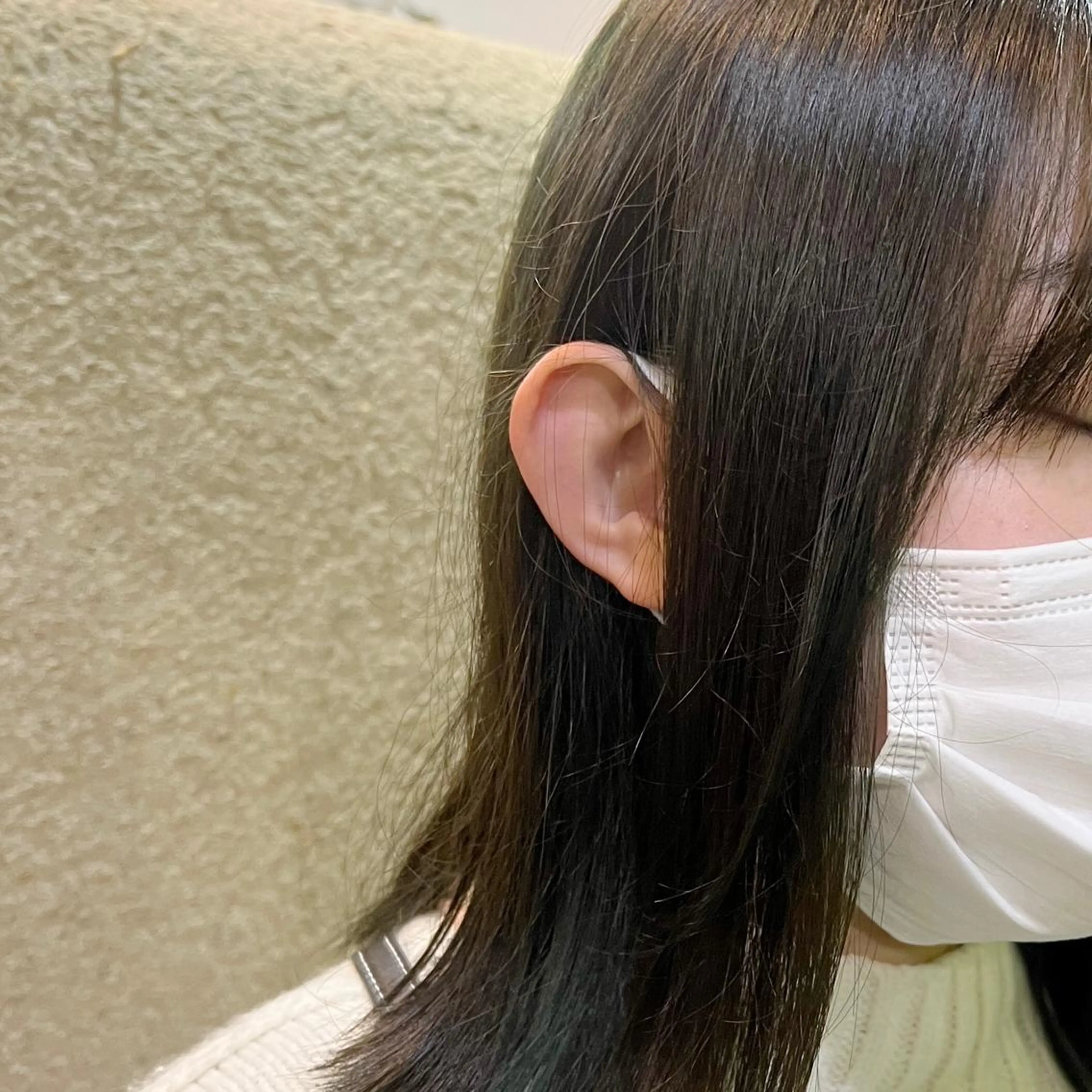 ミディアム ヘアカラー 角戸 りおのヘアスタイル