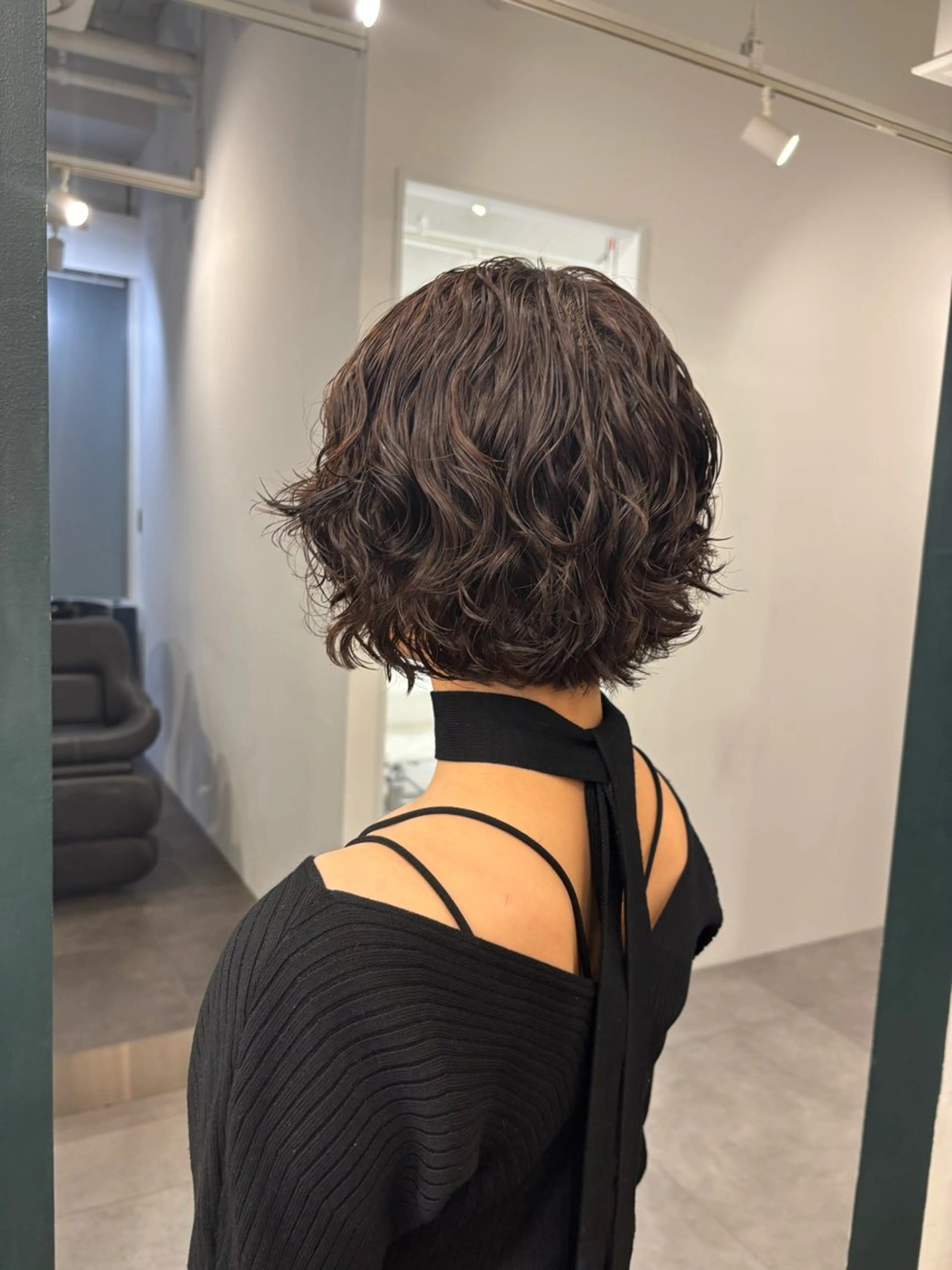 ショート パーマ カット パーマ トリートメント ヘアセット ハードパーマ Rico💜のヘアスタイル