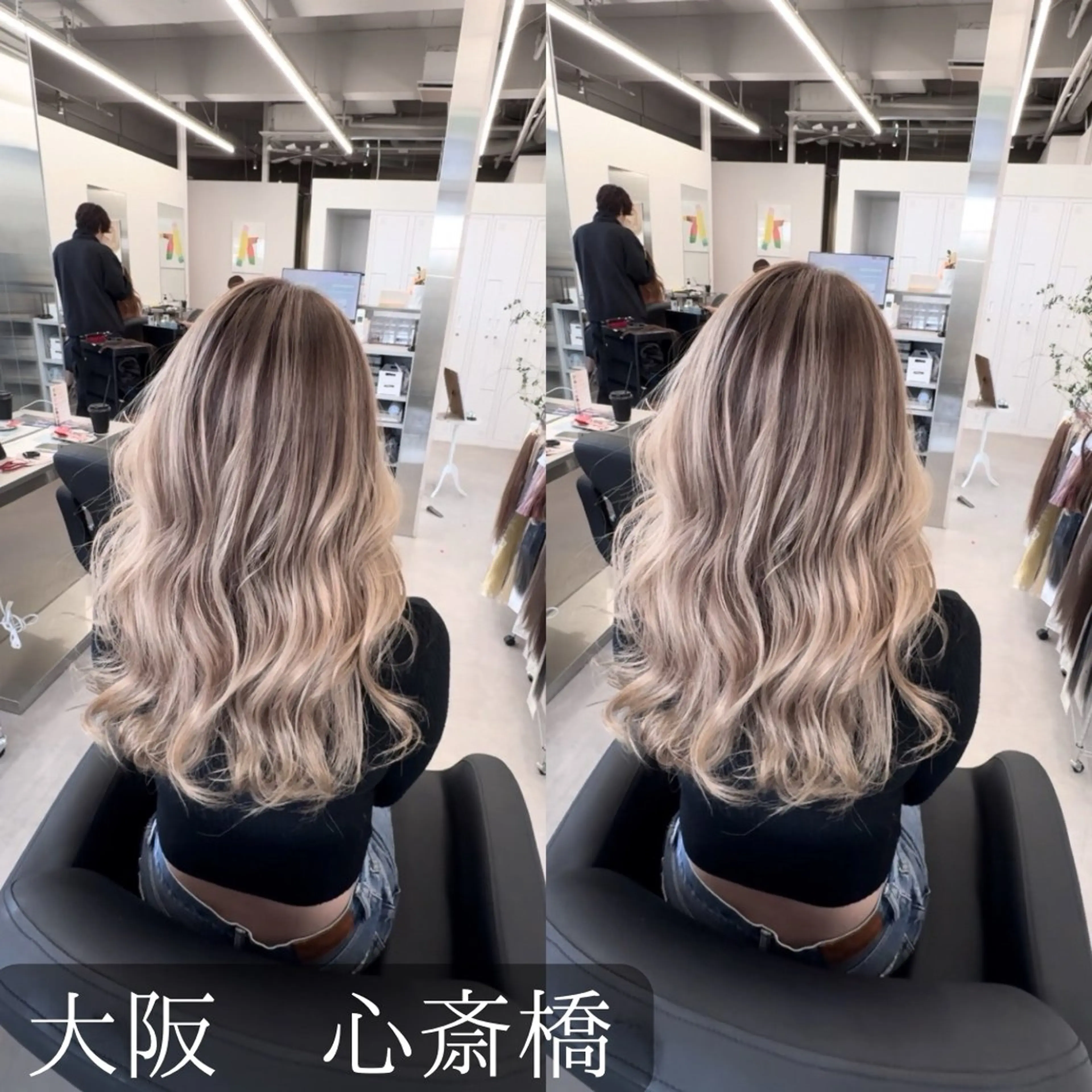 ロング カラー エクステ hair &eye LAWE.店長のヘアスタイル