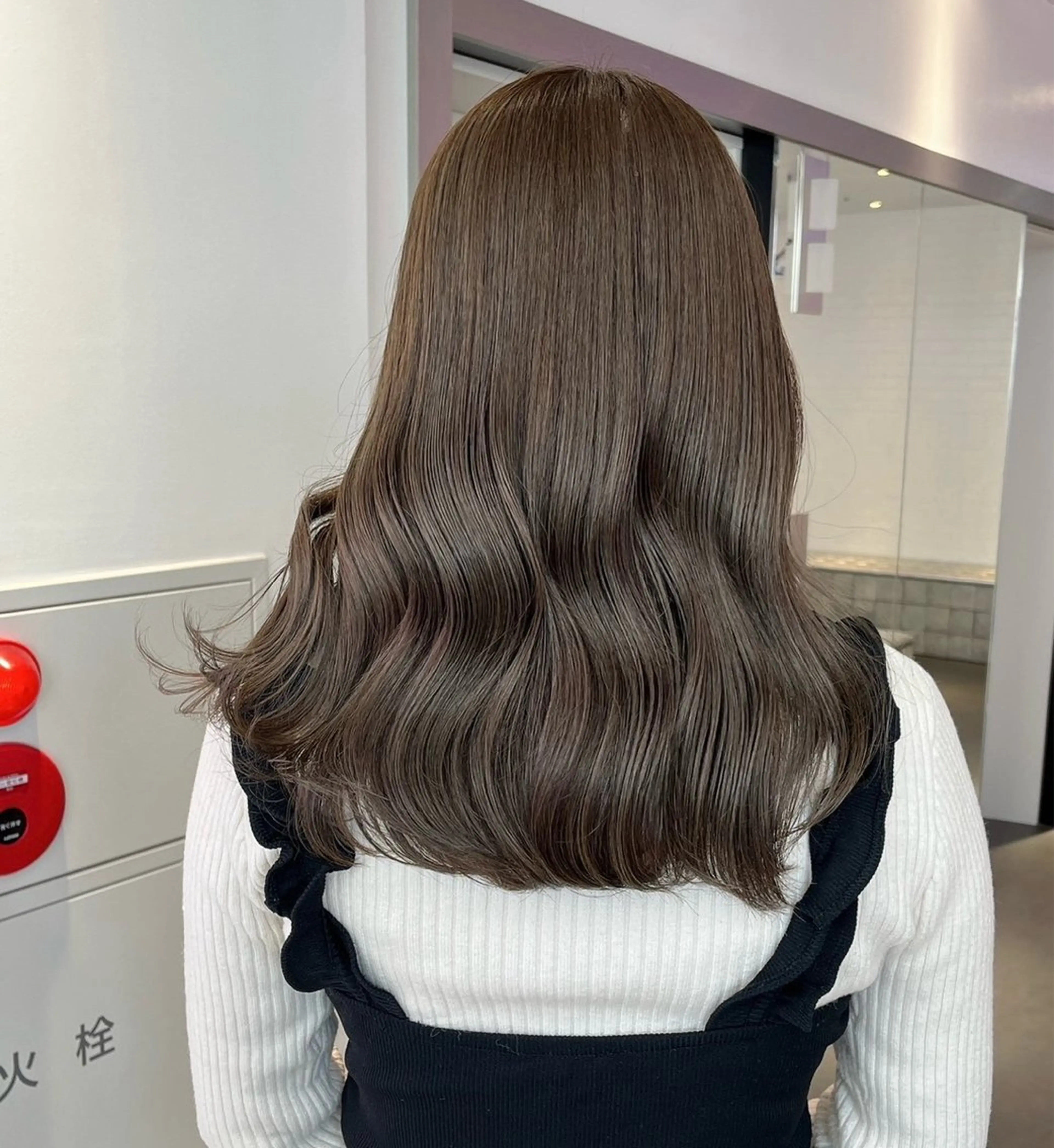 セミロング カラー ヘアアレンジ 透明感カラー ヘアカラー トリートメント ボブ×透明感カラー 特化・リクト💥のヘアスタイル