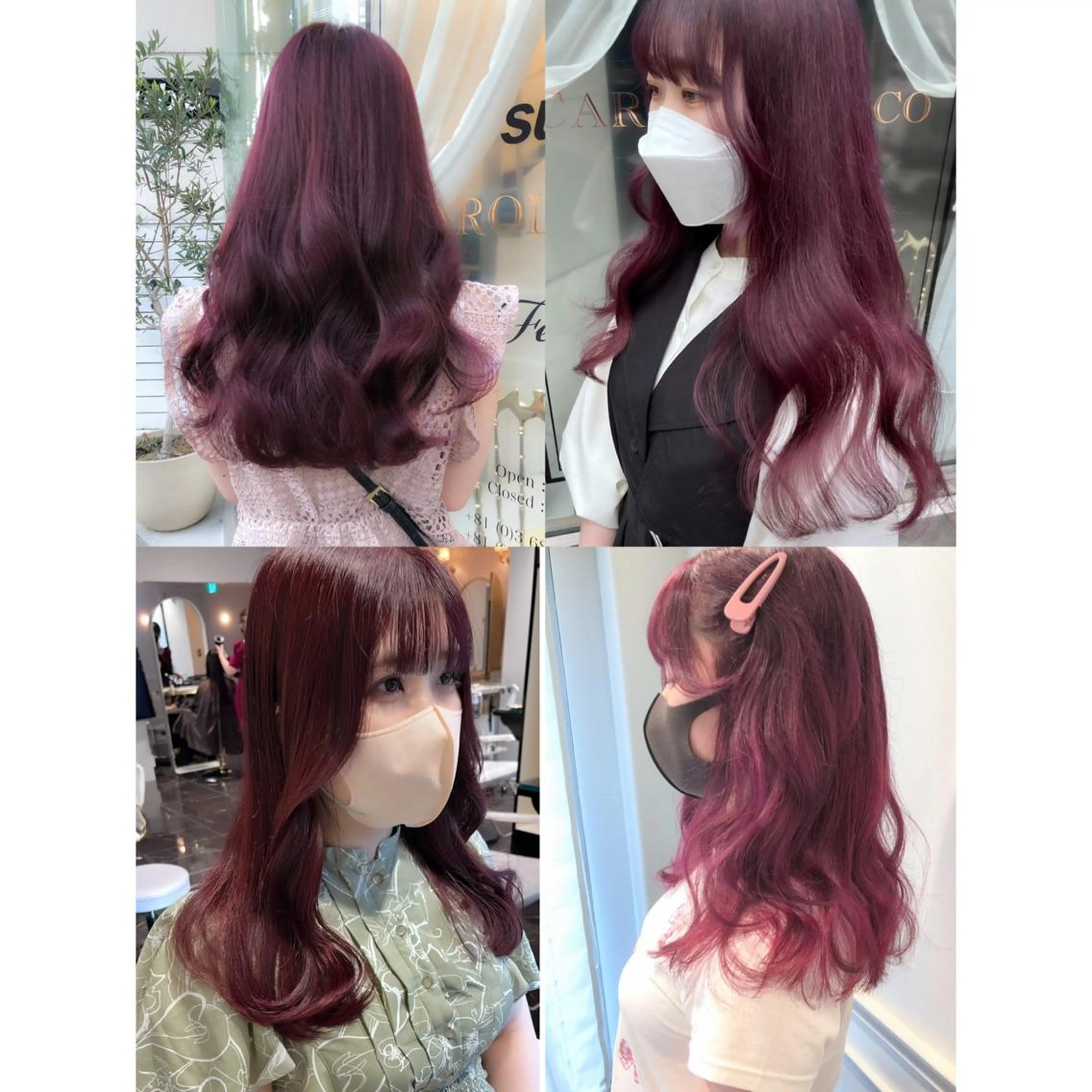 ロング カラー ヘアカラー miyu /トレンド カラー×艶髪のヘアスタイル