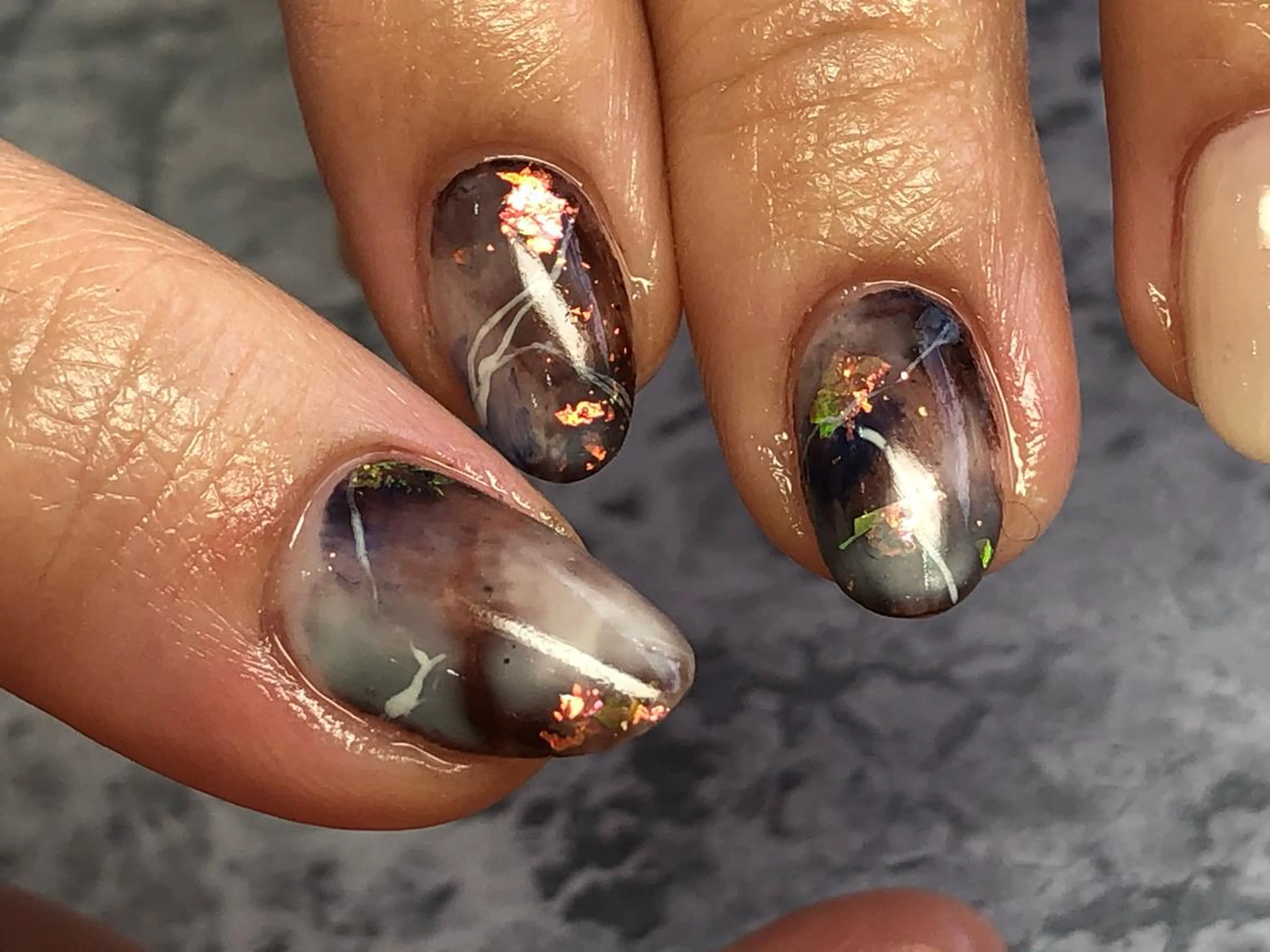 ハンド&フット&角質ケア ハンド(ワンカラーorグラデ+アート2本 フット ワンカラー) メンズokの写真