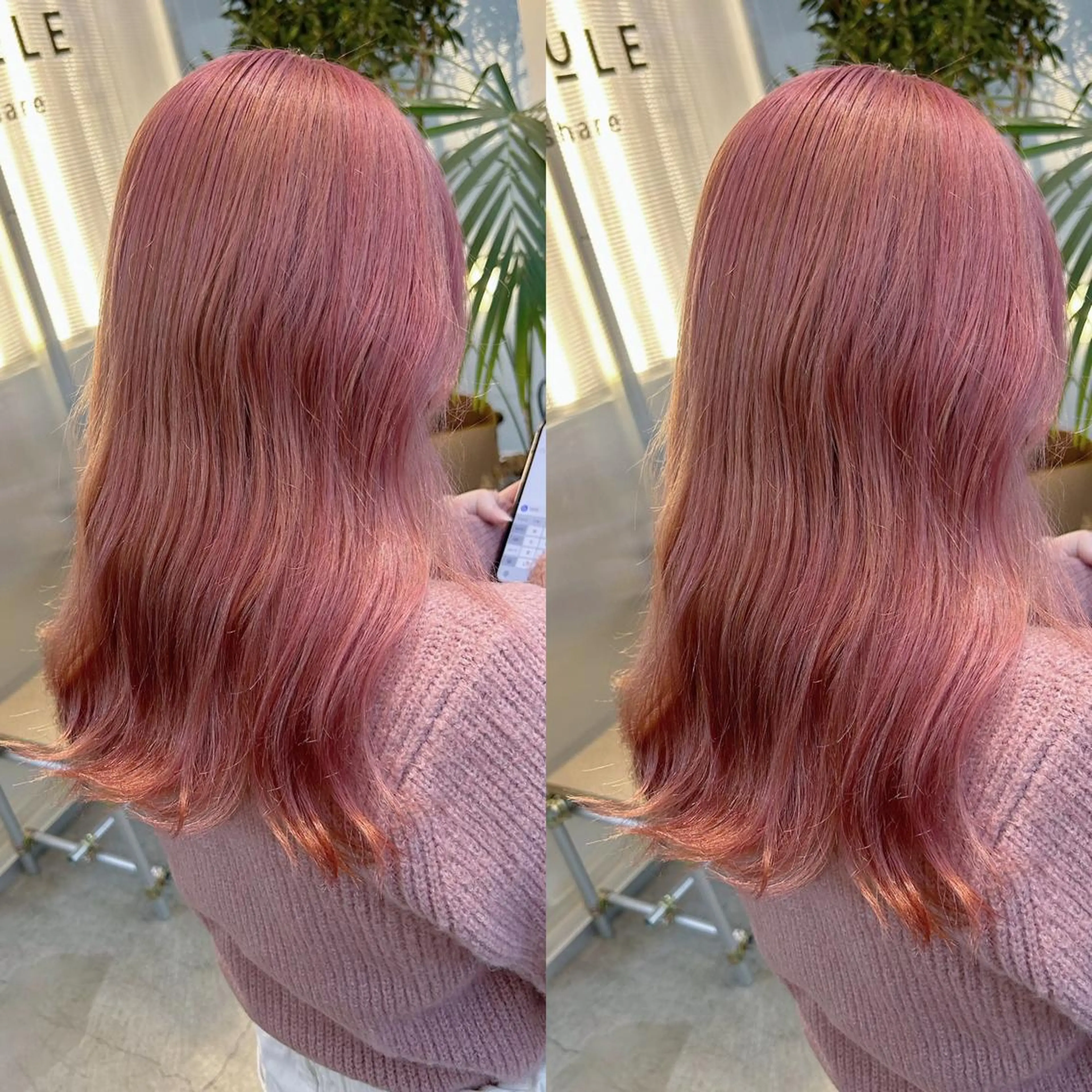 セミロング カラー カット ヘアカラー トリートメント yoriダブルカラー 代表すがわらのヘアスタイル