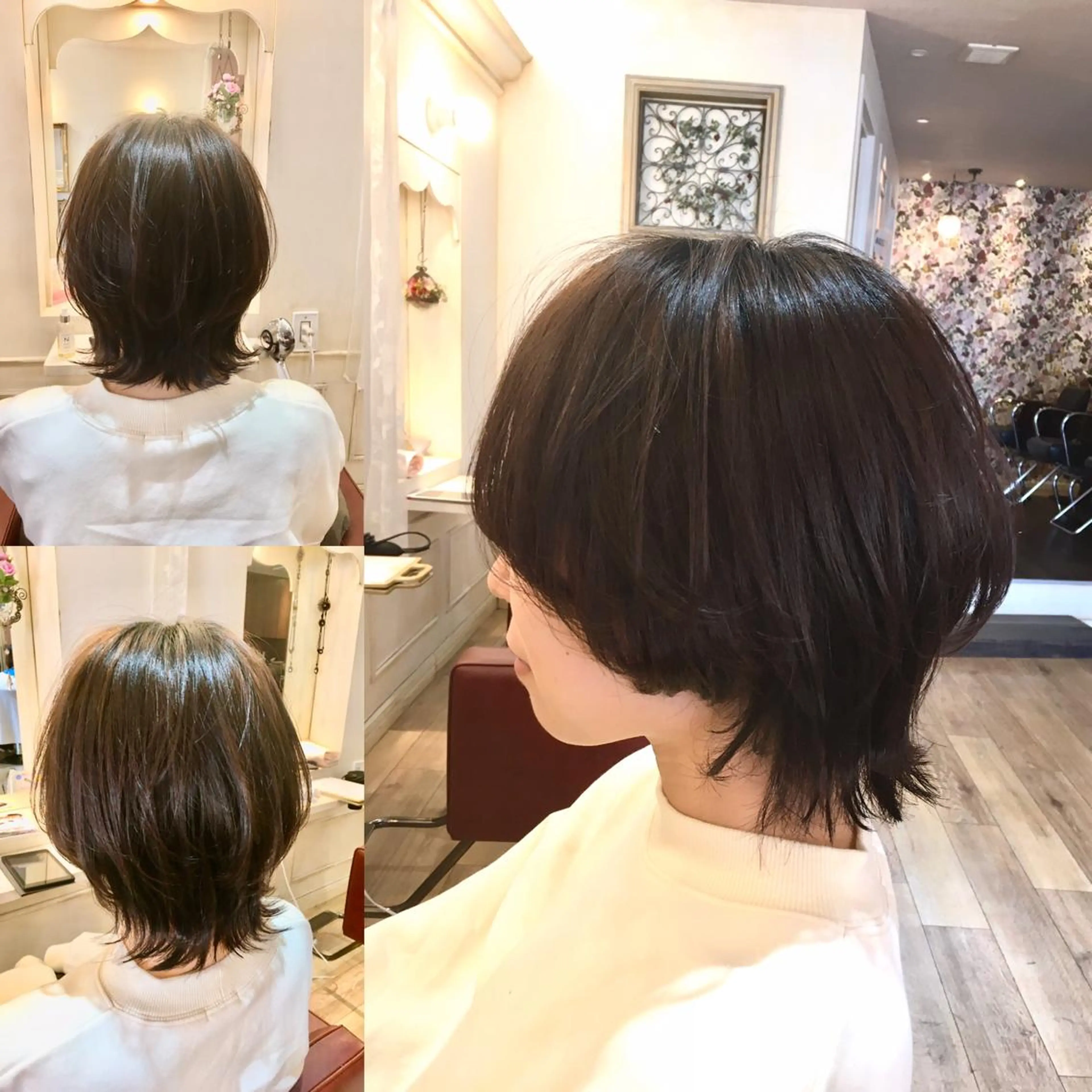 ミディアム カット plaatje 義見のヘアスタイル