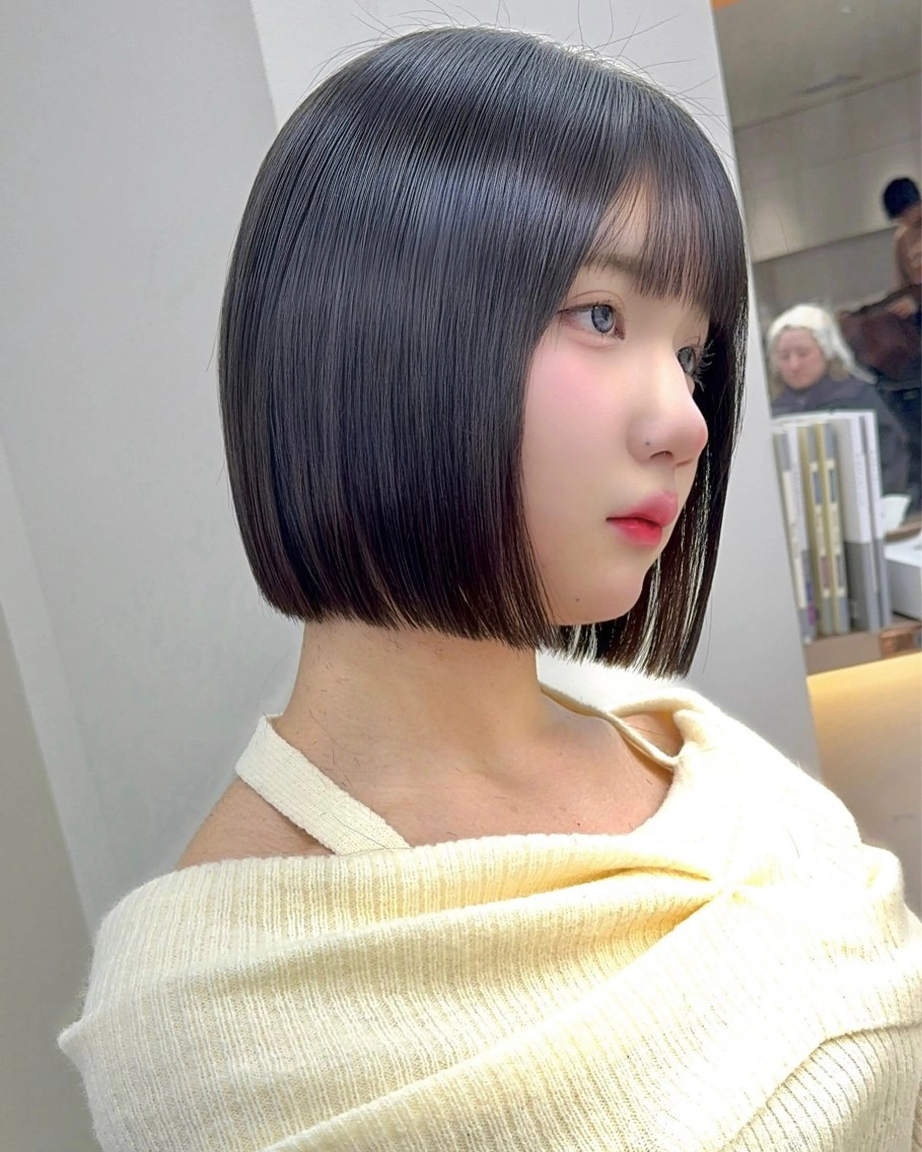 ミディアム レイヤー/韓国❣️ 髪質改善/e_kiのヘアスタイル