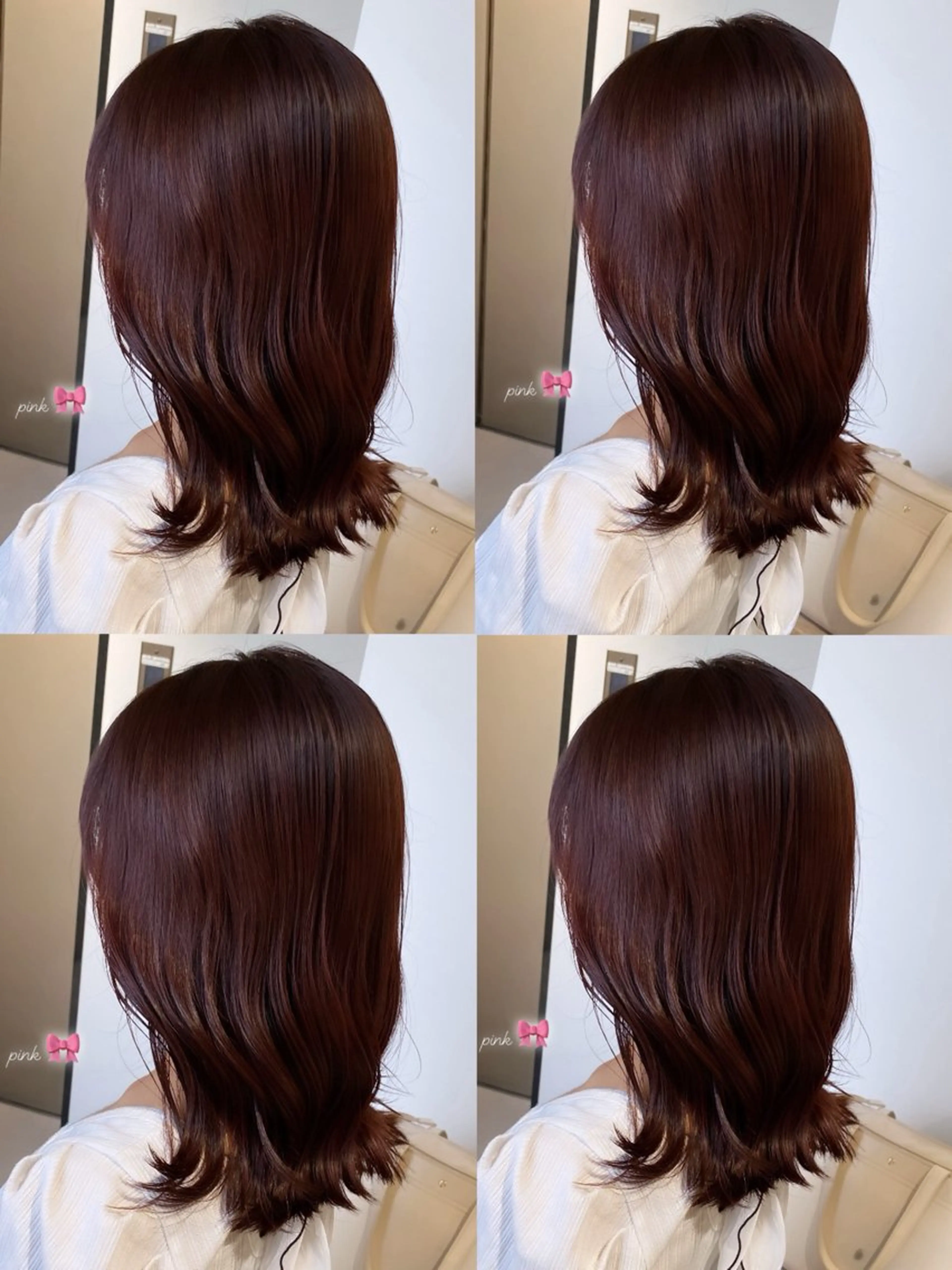 ミディアム カラー カット ヘアカラー トリートメント fier_umeda 梨花 rifaのヘアスタイル